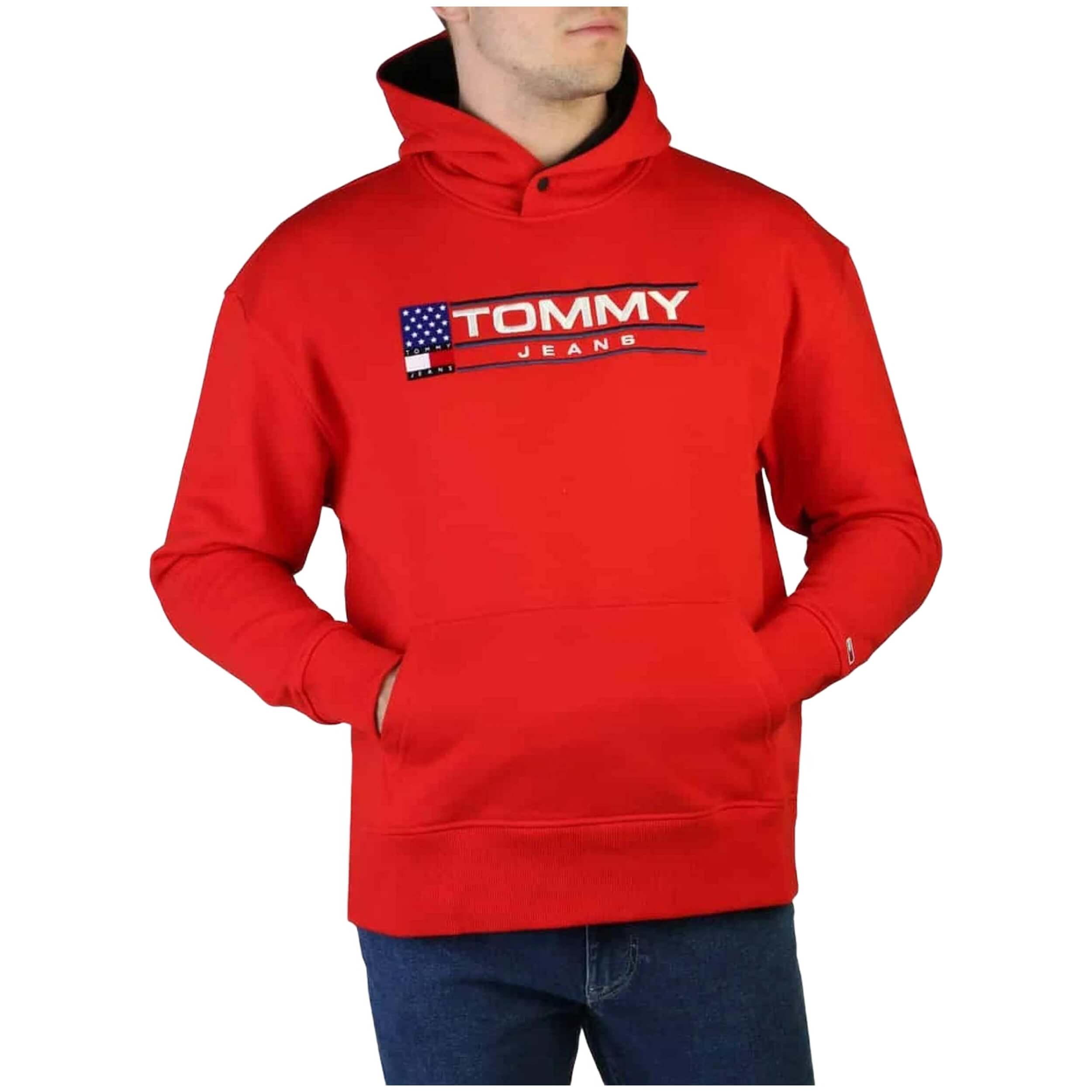 Sudaderas Con Capucha Tommy Hilfiger modelo DM0DM15685XNL para Hombre en color Rojo