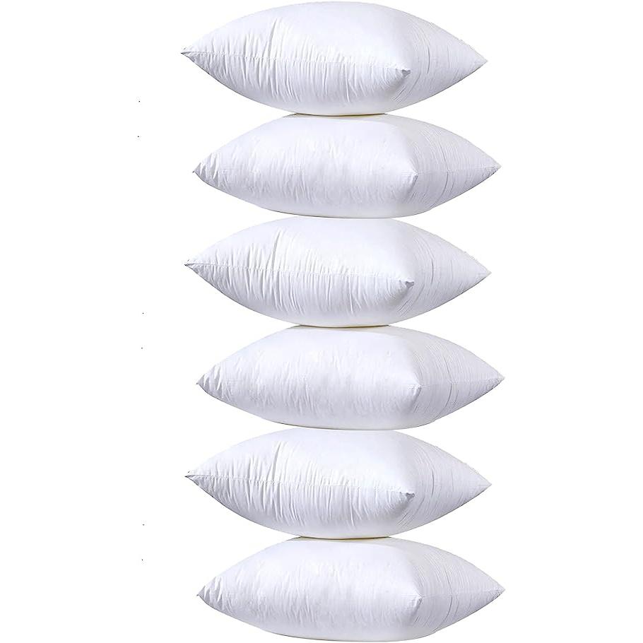 Yibo Relleno de Cojín para Sofá o Cama, Fibra Hueca Hipoalergénica, Pack de 2/4/6 Unidades