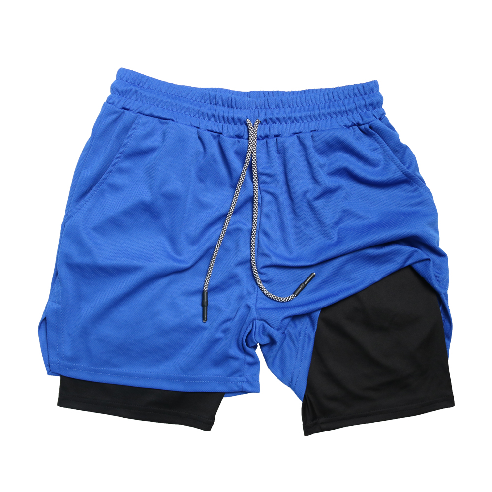 Om Home Shorts De Fitness Para Hombre Doble Capa 2 En 1 Deporte Entrenamiento En El Gimnasio Quick Dry Running Verano Shorts Casual