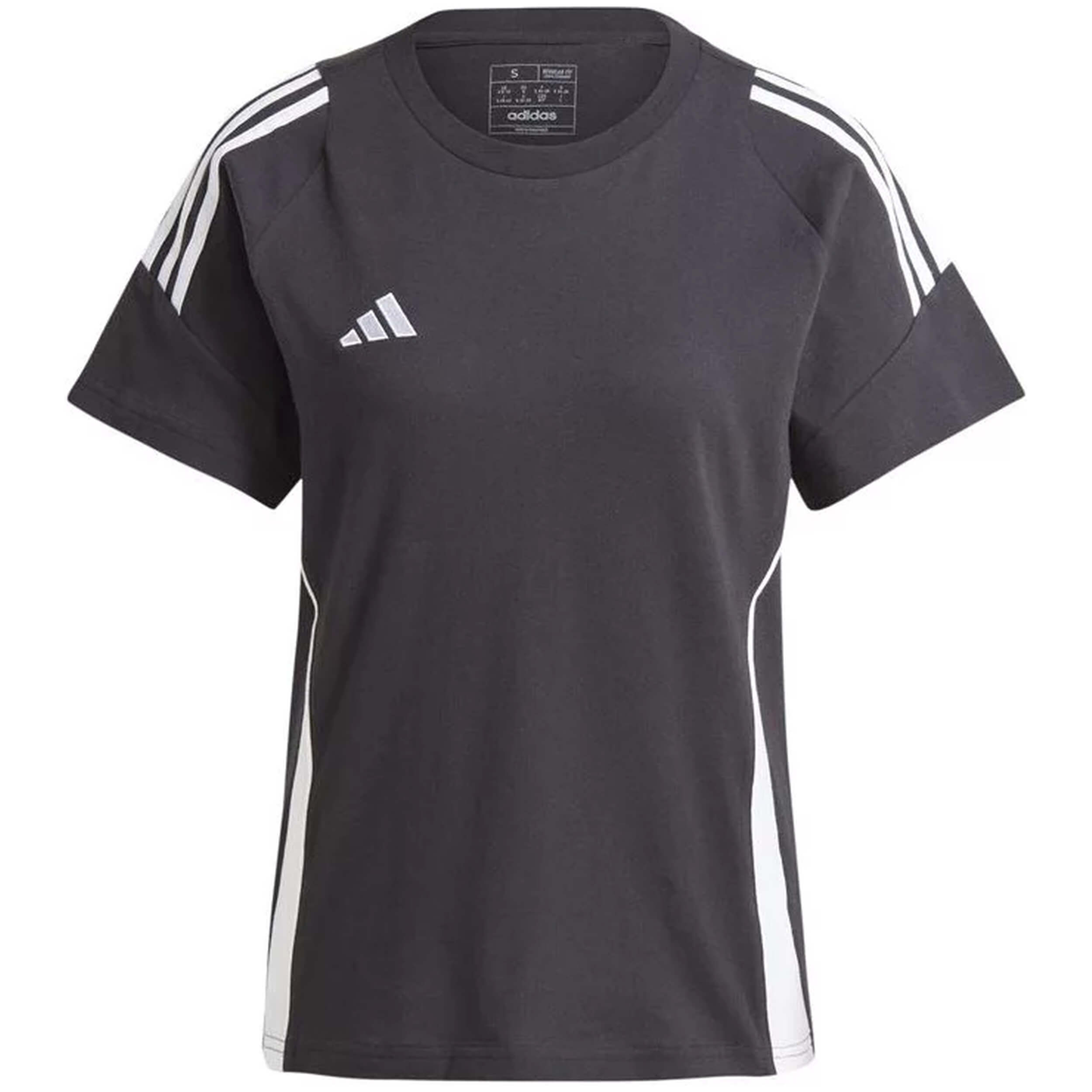 Camiseta De Manga Corta Adidas modelo Tiro 24 "Black / White" para Mujer en color Negro
