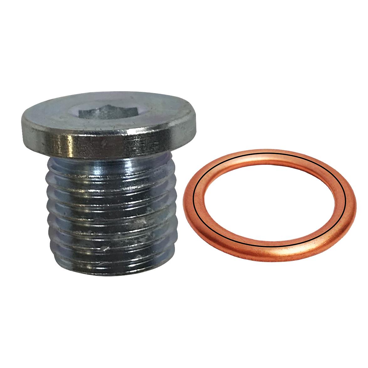 3RG INDUSTRIAL Kit tapón cárter y junta (2PCS), OEM N91167901, TS: M14 x 1,5 GS: 14 x 20