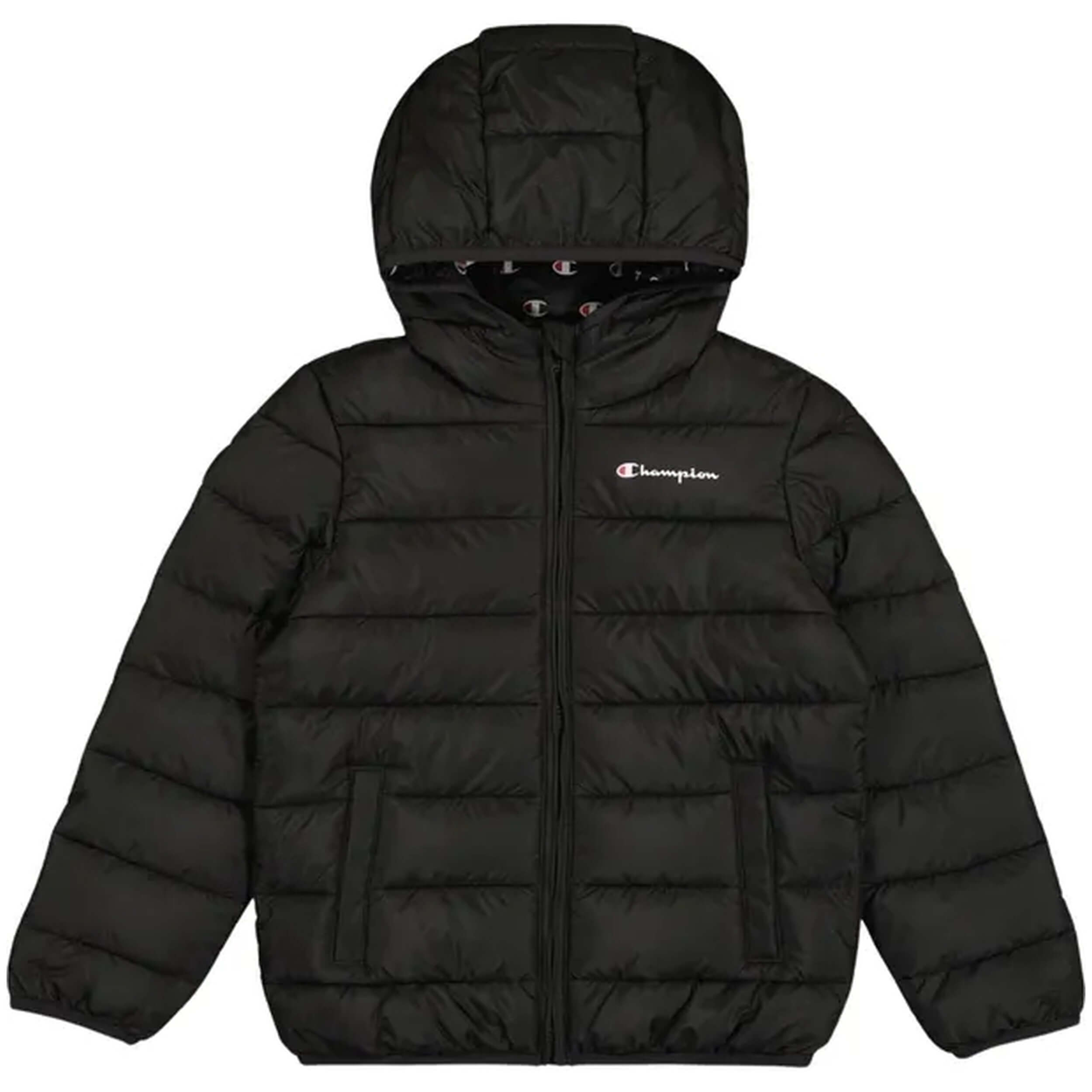 Chaquetas marca Champion modelo 306868-Kk001 para niño en color negro