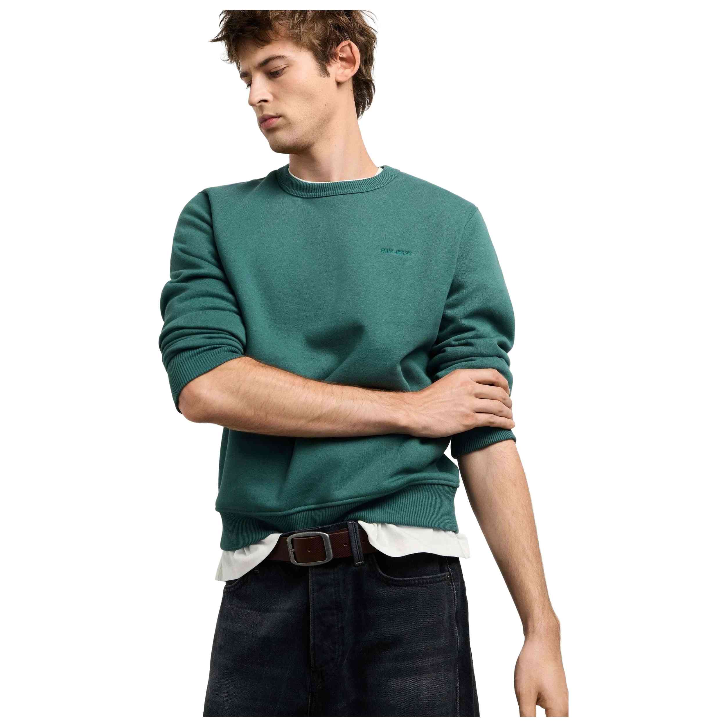 Sudadera Pepe Jeans modelo Jefferson Crew en color Rojo