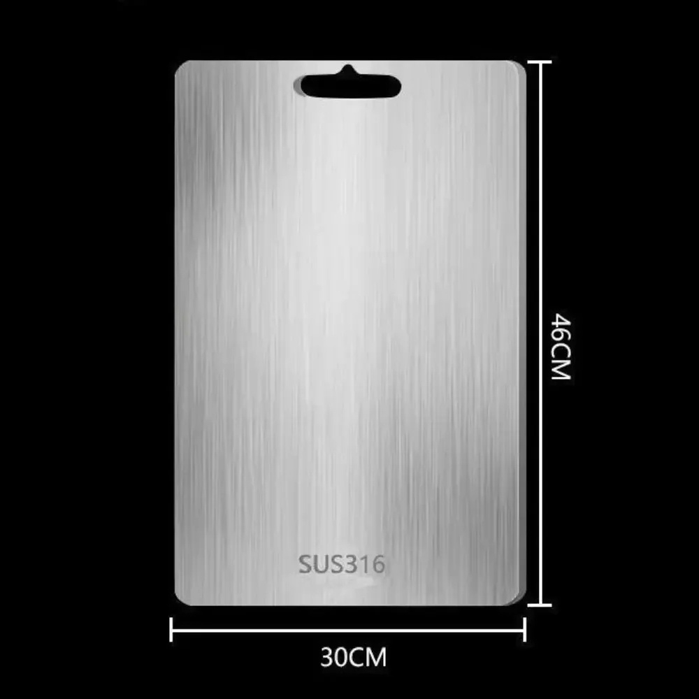 TK Tablero De Cortar De Acero Inoxidable 316 Para Cocina Resistente Al Mildew Panel De Amasado Bajo Ruido Herramienta De Cocina Rectangular