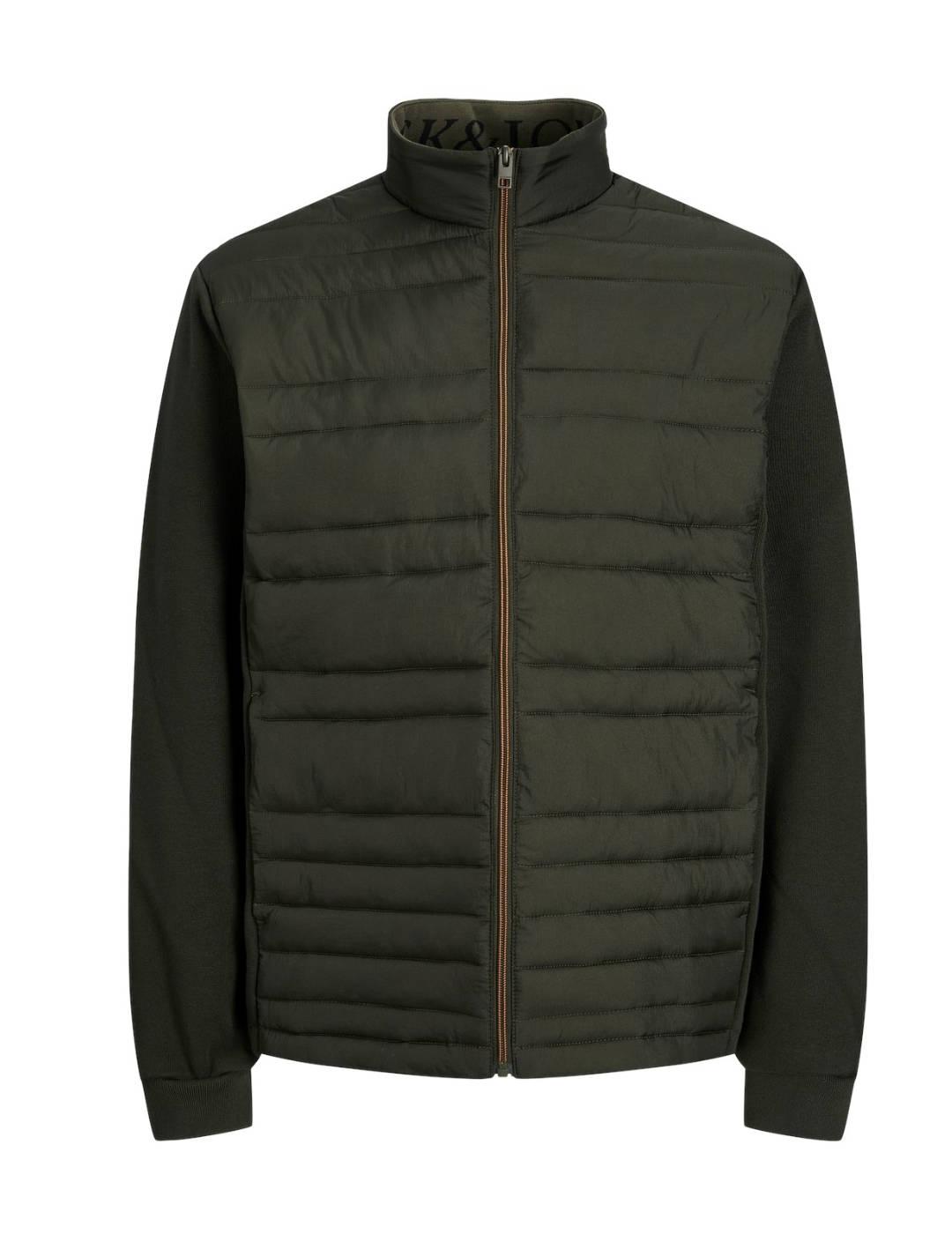 Jack & Jones Plumas Jack&Jones Santo Verde con Cremallera para Hombre - Cálido y Cómodo