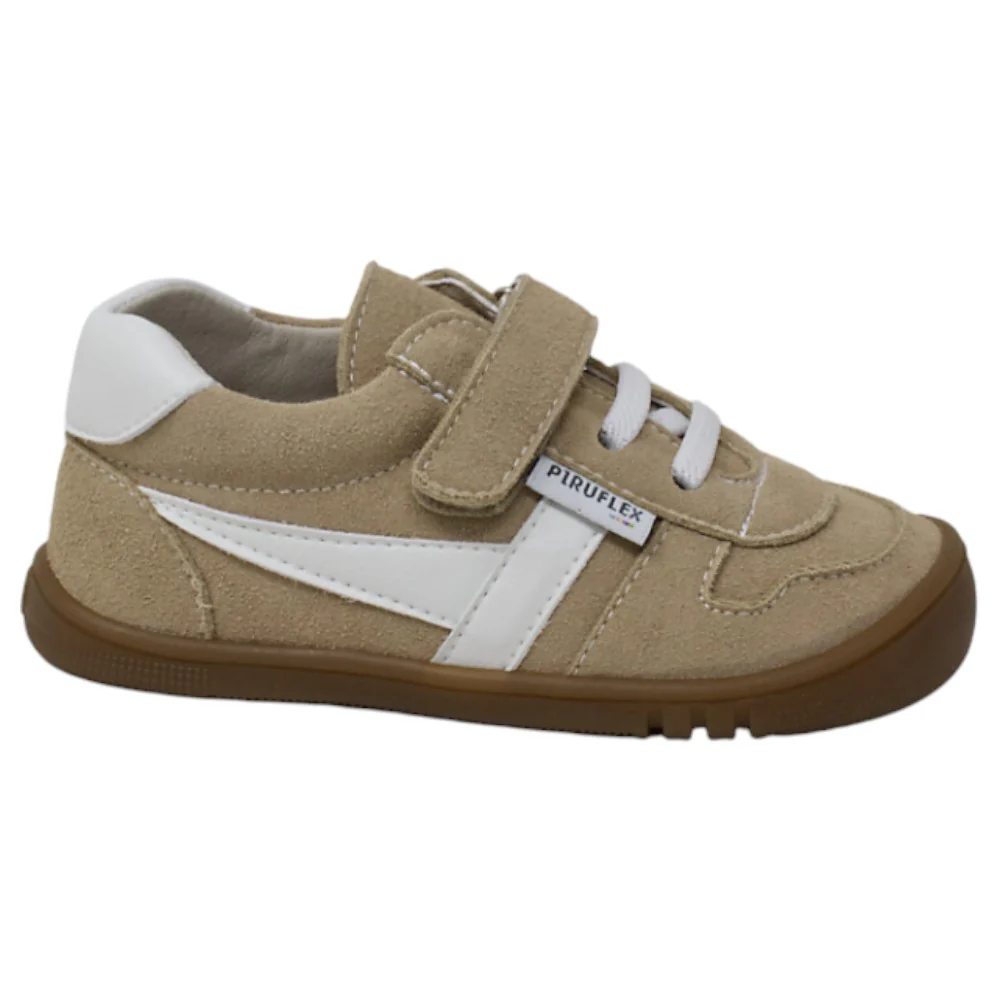 Zapatillas Deportivas Cow Suede Piedra Piruflex, Veganas y Respetuosas, Suela Flexible y Anatómica, Drop 0.