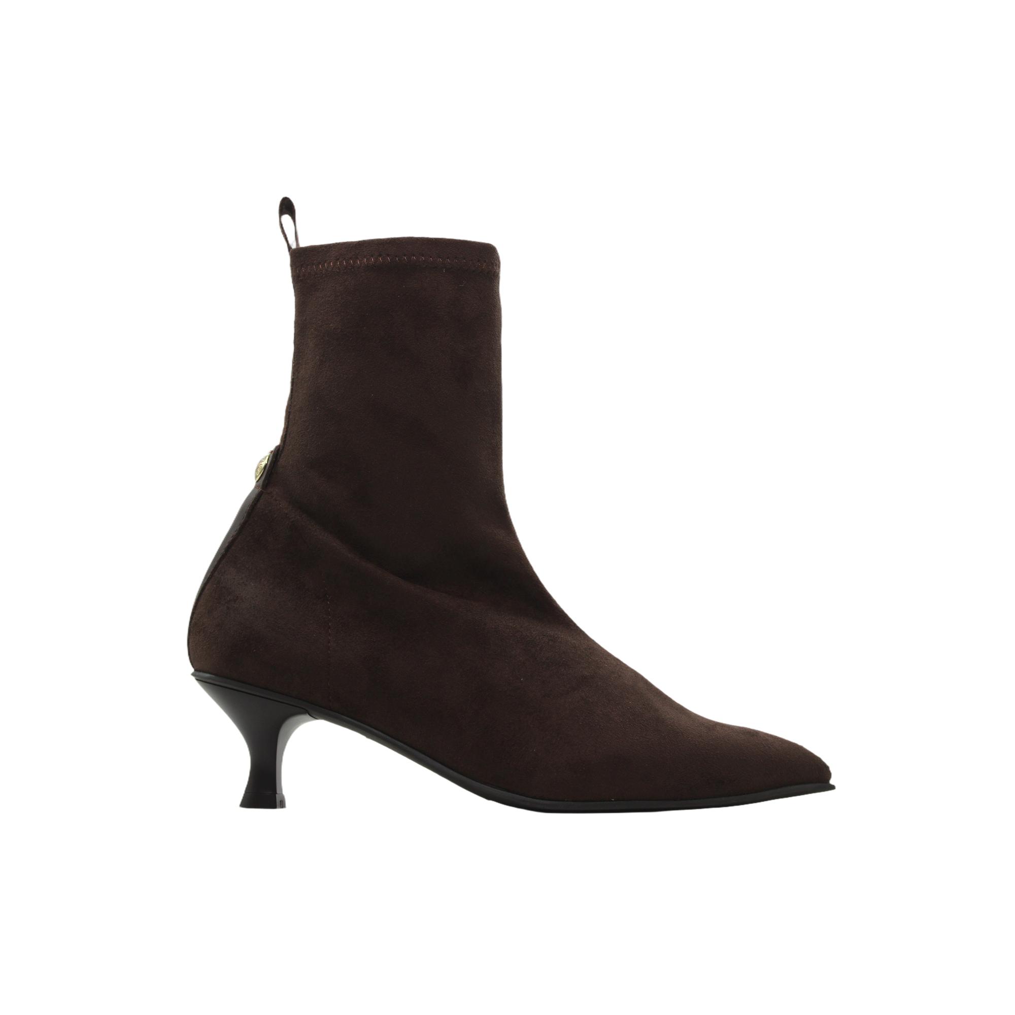 Pedro Miralles 24392 Botines tipo calcetín de polipiel, stretch, tacón kitten, suela goma, para señora