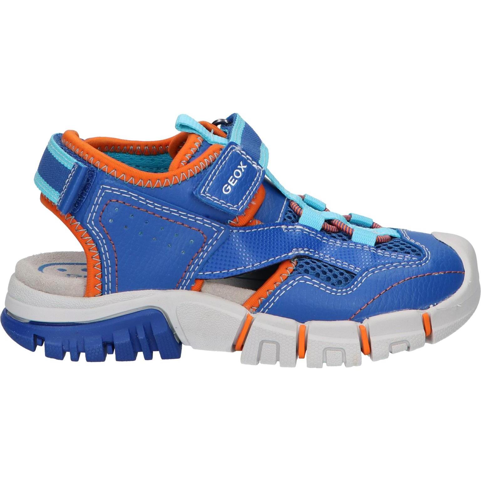 Geox boy's sandals j25gha 0fe15 j sandal dynomix c0685 royal-orange