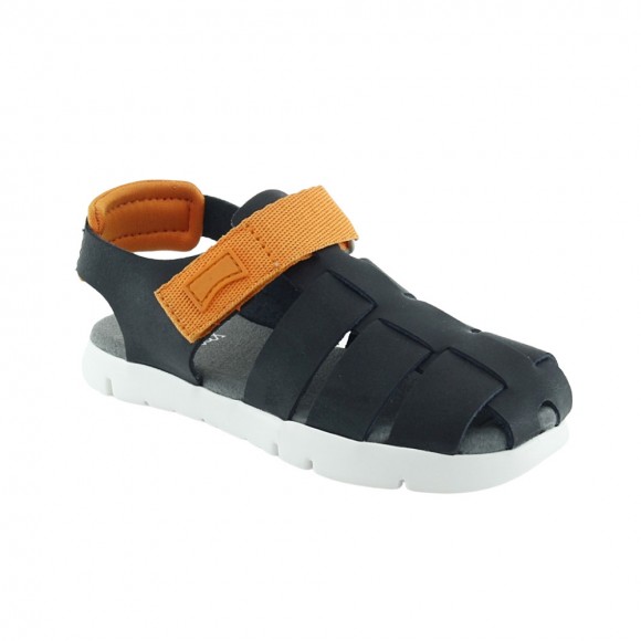 Sandalias Camper Oruga Negro-Naranja Camper ICAM22E02