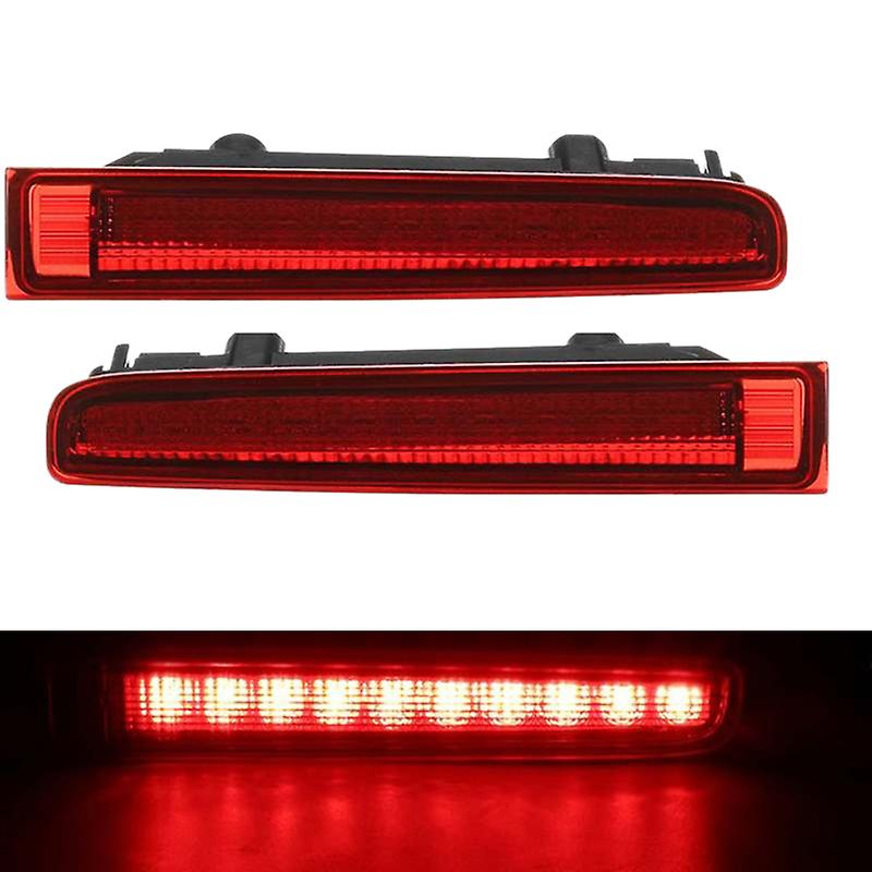 TK 2Pcs Car Third High Brake Light Barn Door Rear Brake Light High Mount Stop Lamp For- T5 T6 For 2003-2016 Red
