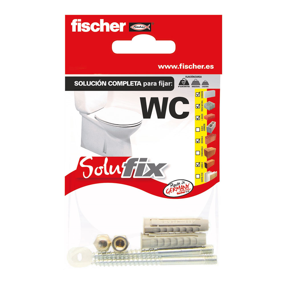 KIT FIJACIÓN WC 502696 SOLUFIX FISCHER