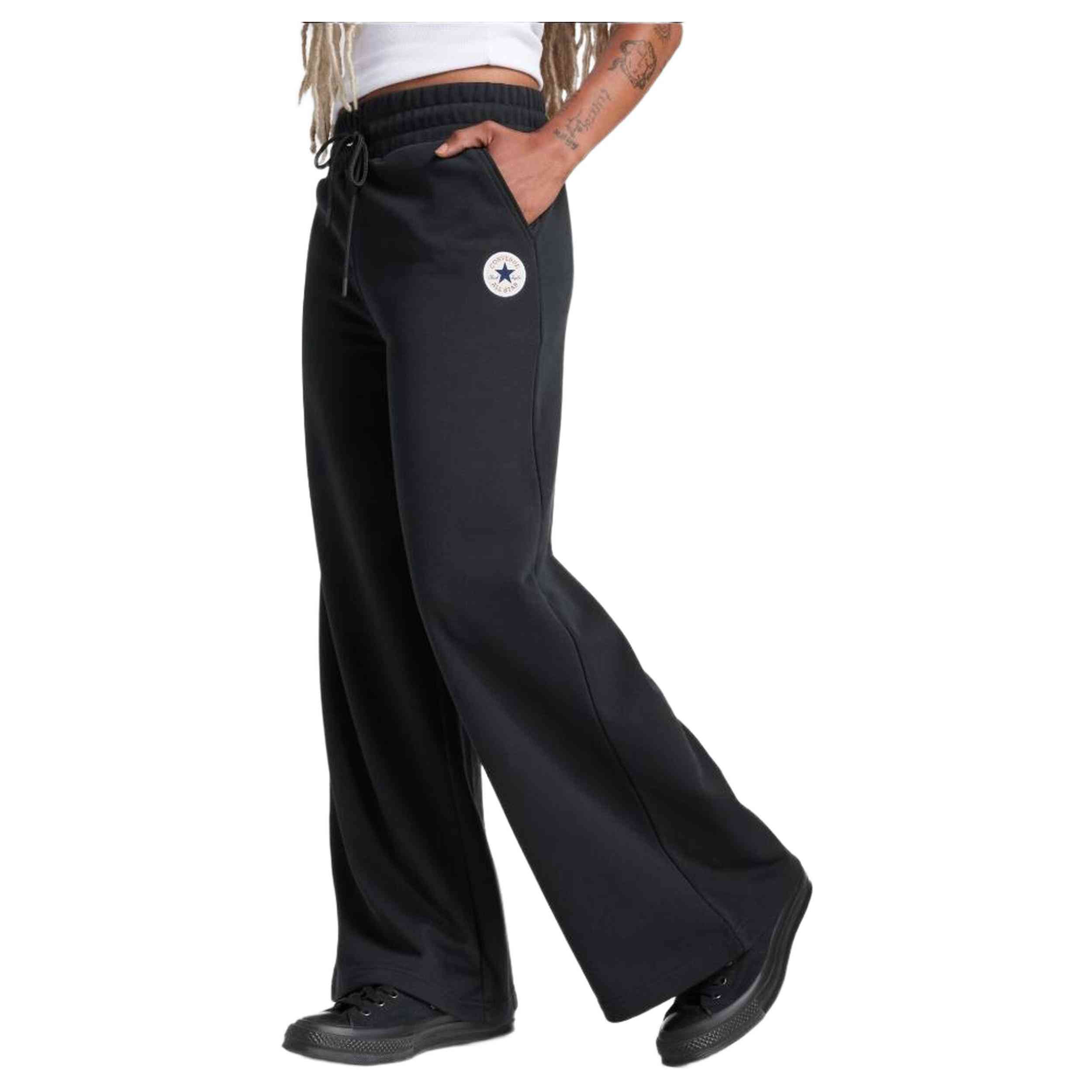 Pantalones Largos Converse modelo 10027980-A02 para Mujer en color Negro