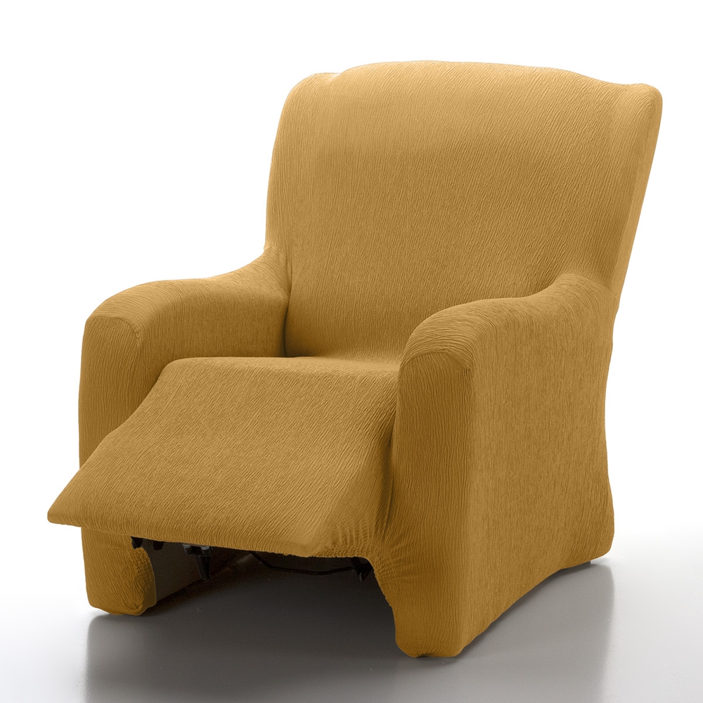 CAÑETE - Fundas Elásticas Sillón Relax Completo Adaptable 14 Colores Marfil