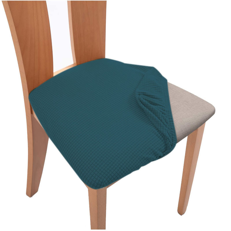 CA Funda de cojín para silla de oficina y hogar, funda de cojín de asiento cuadrado, funda antiincrustante, funda de silla elástica curva, funda de taburete, funda dividida