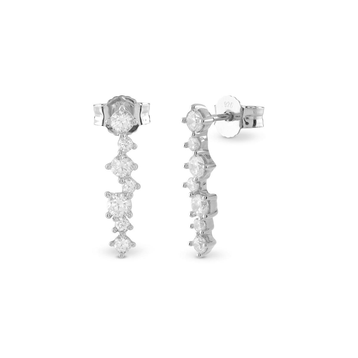 Guess Pendientes Mujer Earrings Jardin De Plata Plateado Jsbe04494jwrht-u