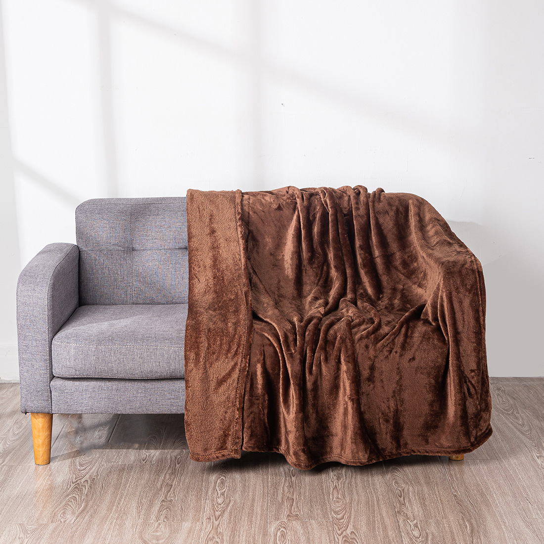 HOMESOL®  Manta sedalina para Cama Sofá y Sillón, Manta Polar Lisa de Tacto Suave Super Caliente para Adulto y Niño,Sin Arrugas