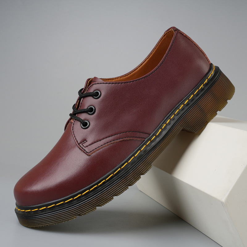 TK Botas Oxfords de los hombres Zapatos de vestir formales del Dedo del Pie Redondo antideslizante Cómode Zapato de trabajo para hombre