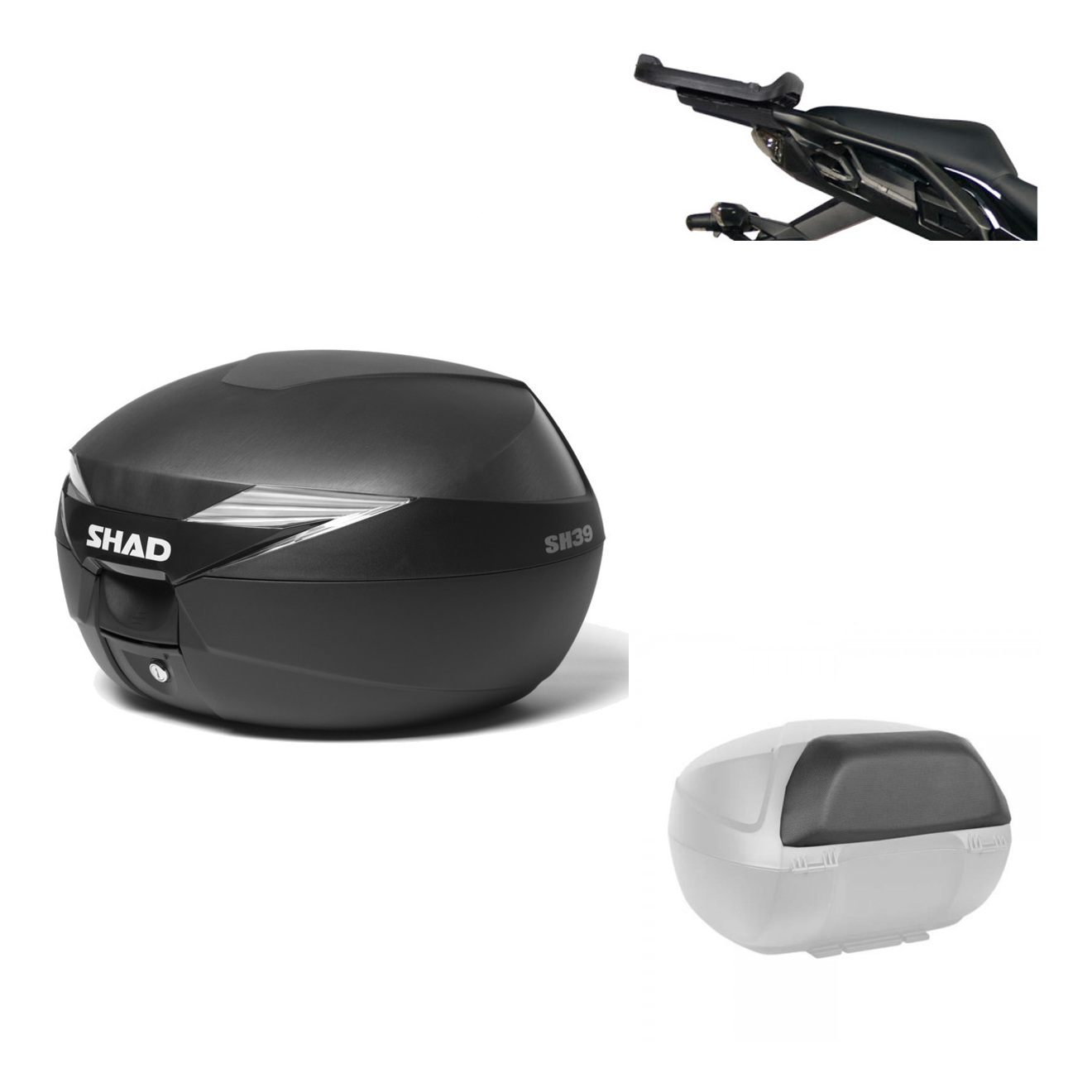 Baul Trasero + Herraje Montaje + Respaldo De Pasajero Sh39 Sh 39 KIT-177850