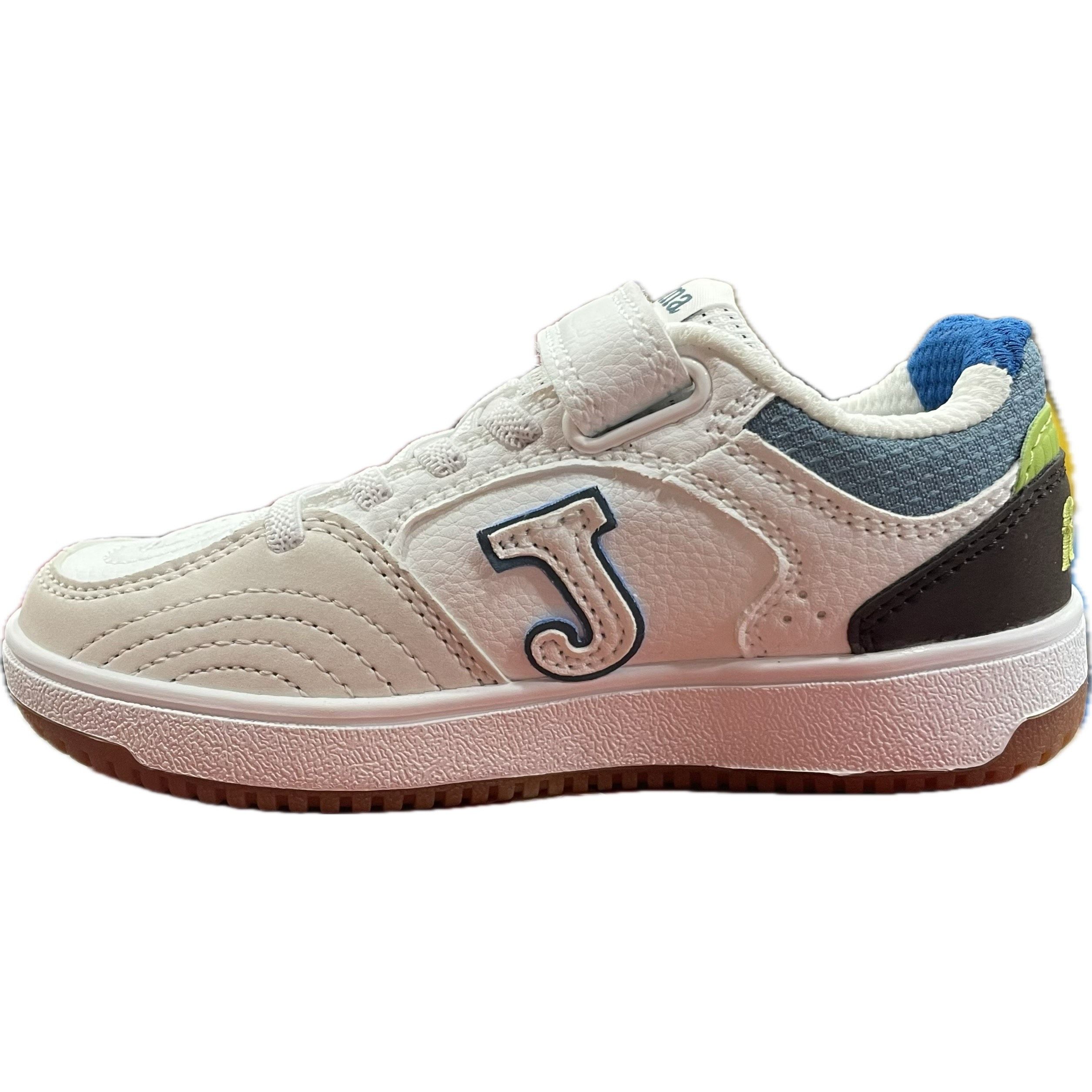 Joma - Zapatillas Flexy JR 2505 para niños y niñas, de piel sintética resistente con sistema VTS de ventilación y suela de goma DURABILITY para entrenamiento