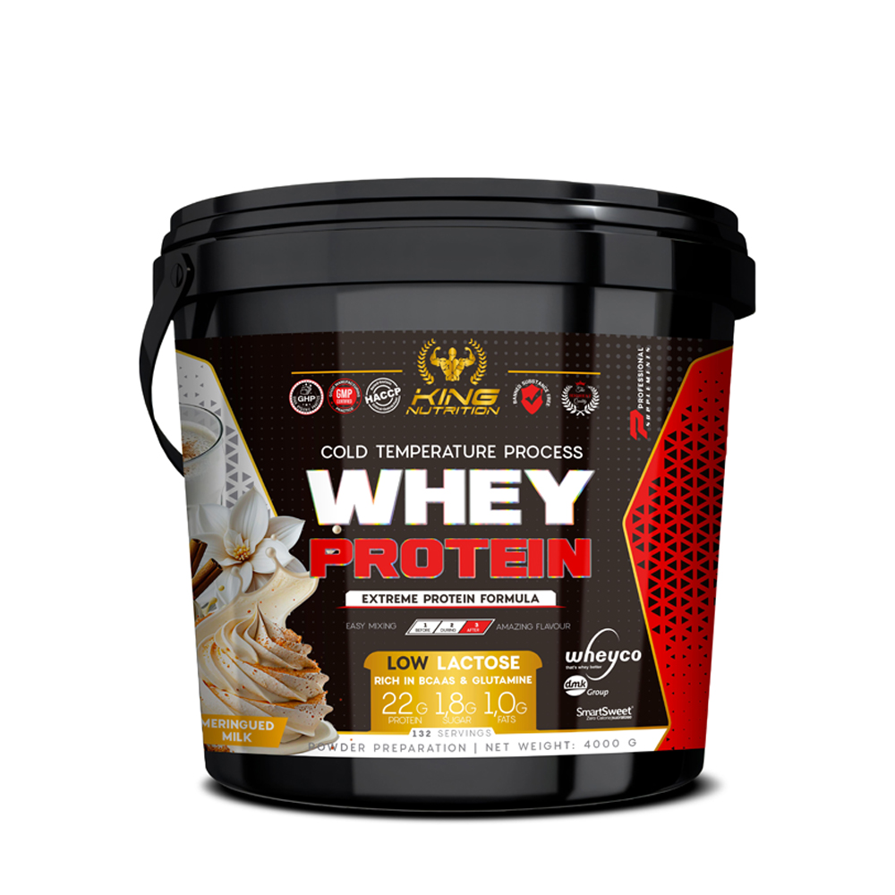 King Nutrition Whey Protein 4Kg mejora tu rendimiento y aumenta la masa muscular*
