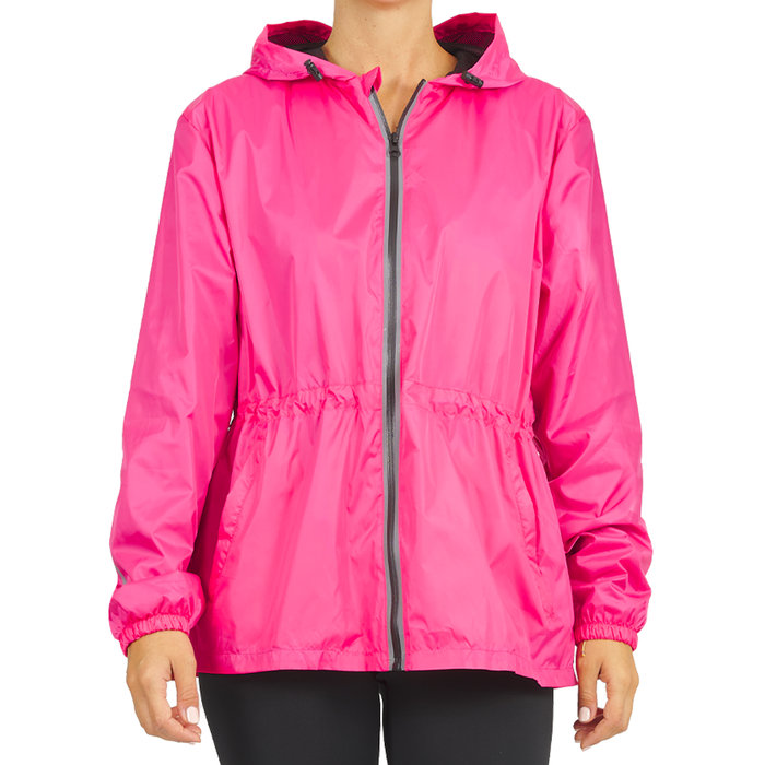 PERLETTI CHUBASQUERO MUJER FUCSIA DETALLES REFLECTANTES T. S PERLETTI TRAVEL