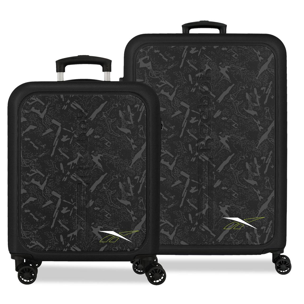 Juego de maletas Reebok Roswell Negro 46x65x25cm
