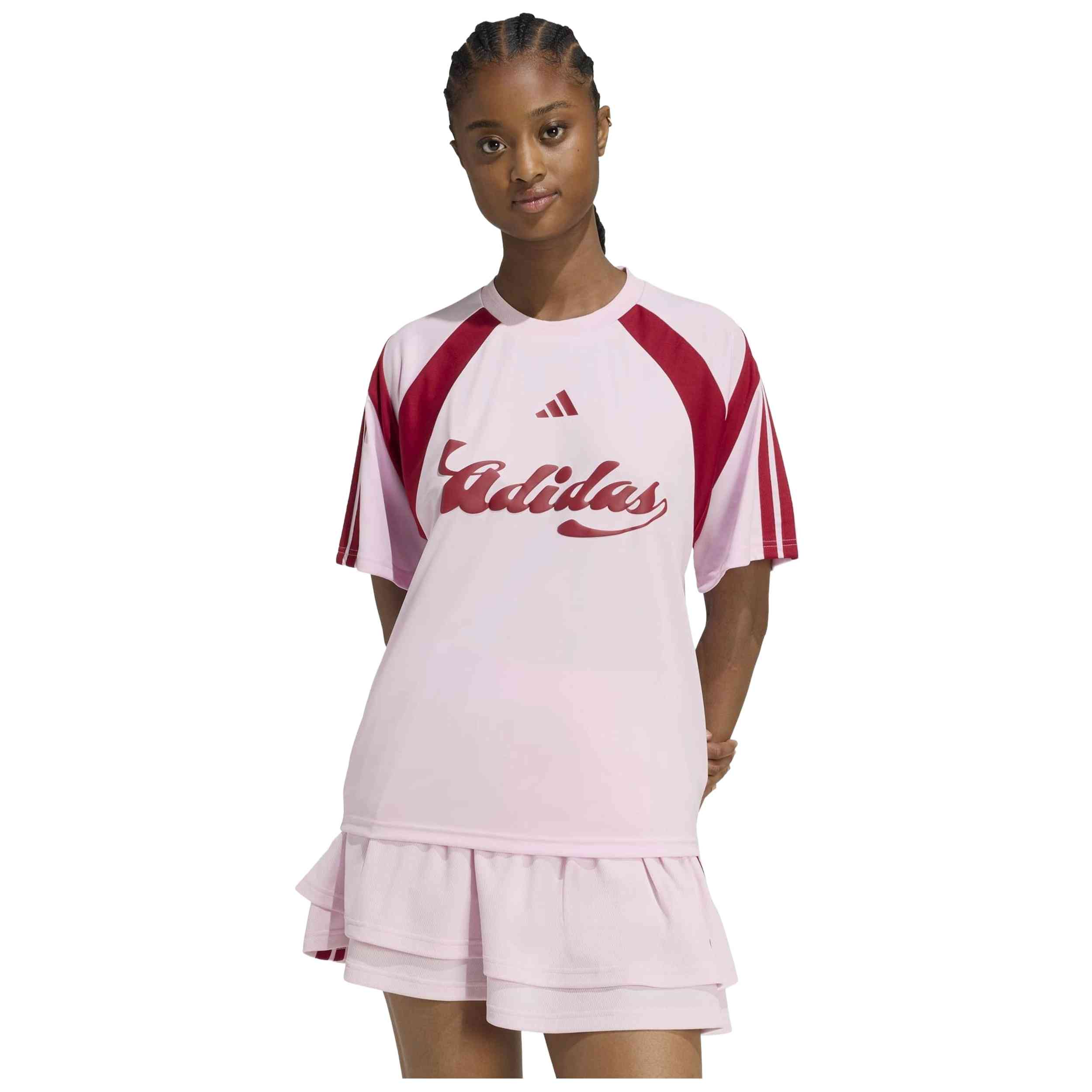 Camiseta De Manga Corta Adidas modelo JY7624 para Mujer en color Rosa