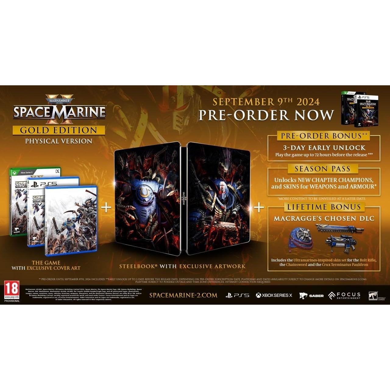 Warhammer 40,000: Space Marine 2 Gold Edition Juego para Consola Microsoft Xbox Series X