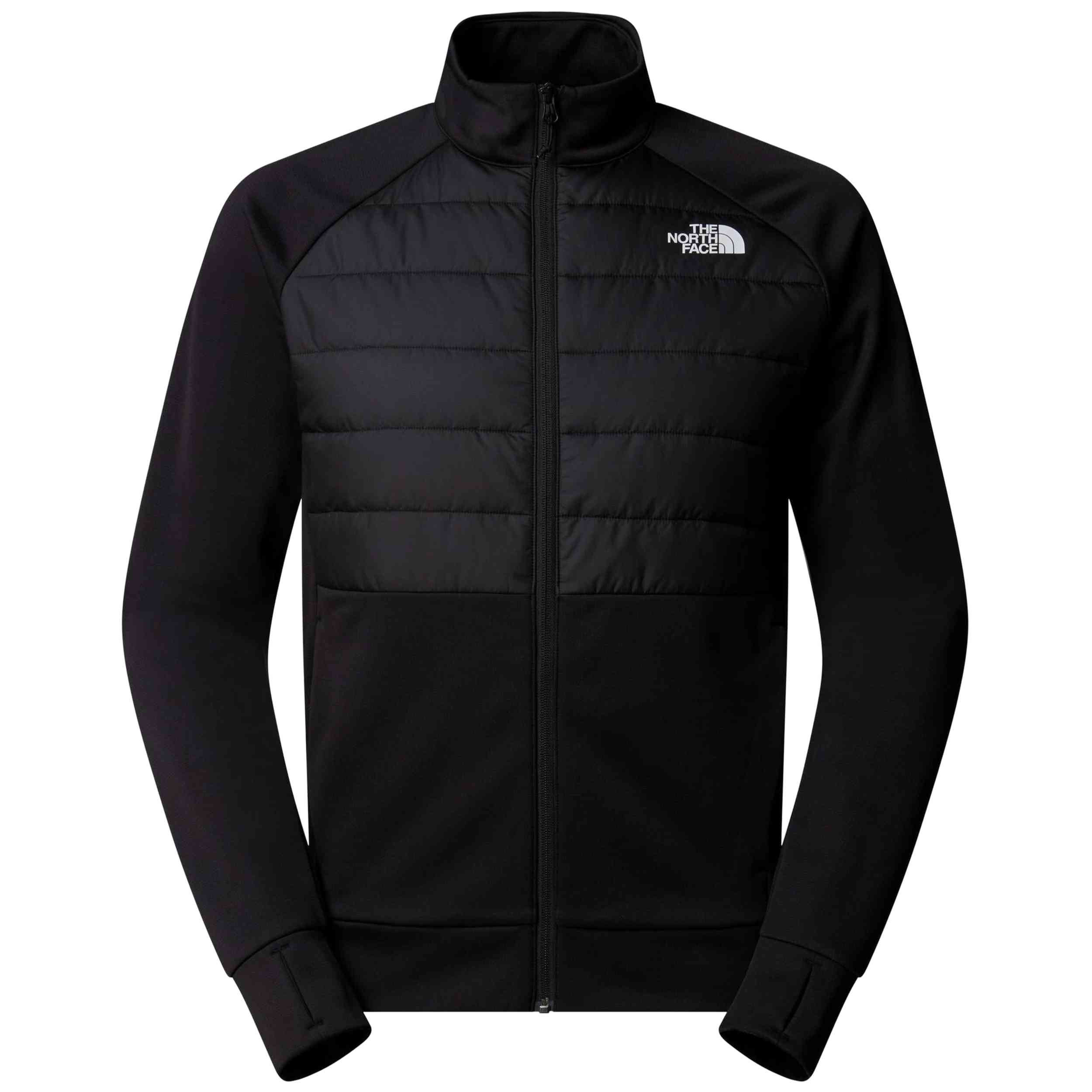 Chaqueta The North Face modelo Reaxion 2.0 Fleece Hybrid para hombre y mujer en color Negro