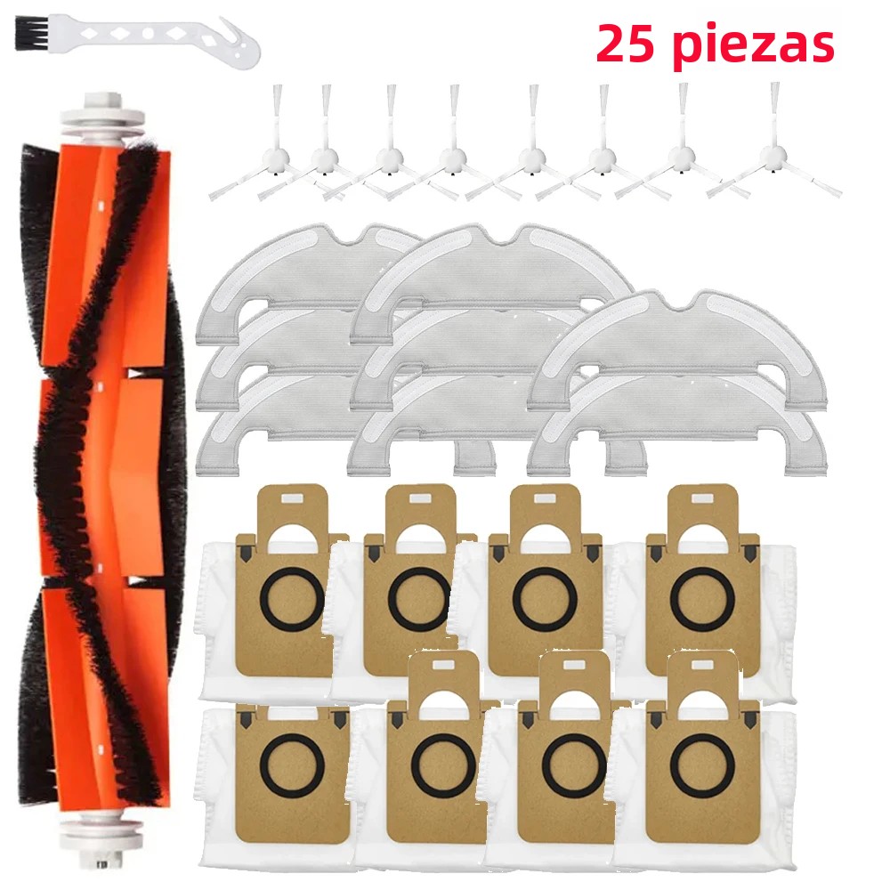 TK Accesorios Para Aspiradora Robot Dreame Bot/Z10 Pro/RLS3D/L10 Plus: Cepillo Lateral Principal Filtro Mopa Bolsa De Polvo Repuestos De Fabricación En China Material Fabric Y ABS Plástico