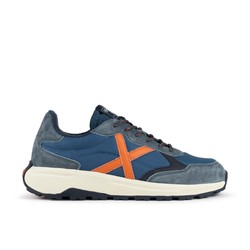 Zapatillas Azules Munich Babel 17 Retrorunning Para Hombre