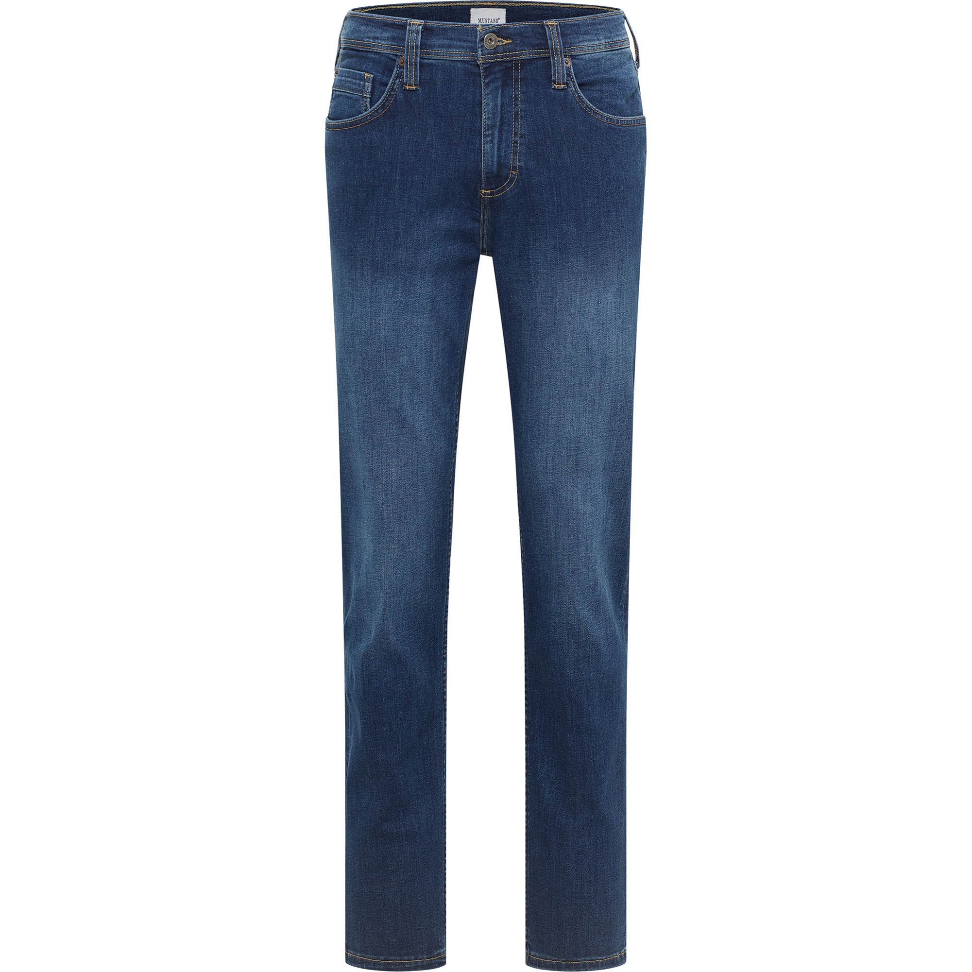 MUSTANG Vaqueros hombre - Washington Straight, Comfort Stretch, Pierna recta, Tiro medio, Algodón elástico, Largo 32 Style Washington Straight