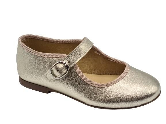 Landos - Merceditas de piel para niñas modelo 3204AJ, calzado formal elegante y cómodo en color rojo o cava, ideal para ocasiones especiales y eventos infantiles
