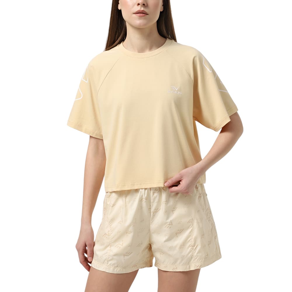 Camiseta de Mujer Evoids Clarisse - Materiales de alta calidad, como algodón y elastano, comodidad y elasticidad