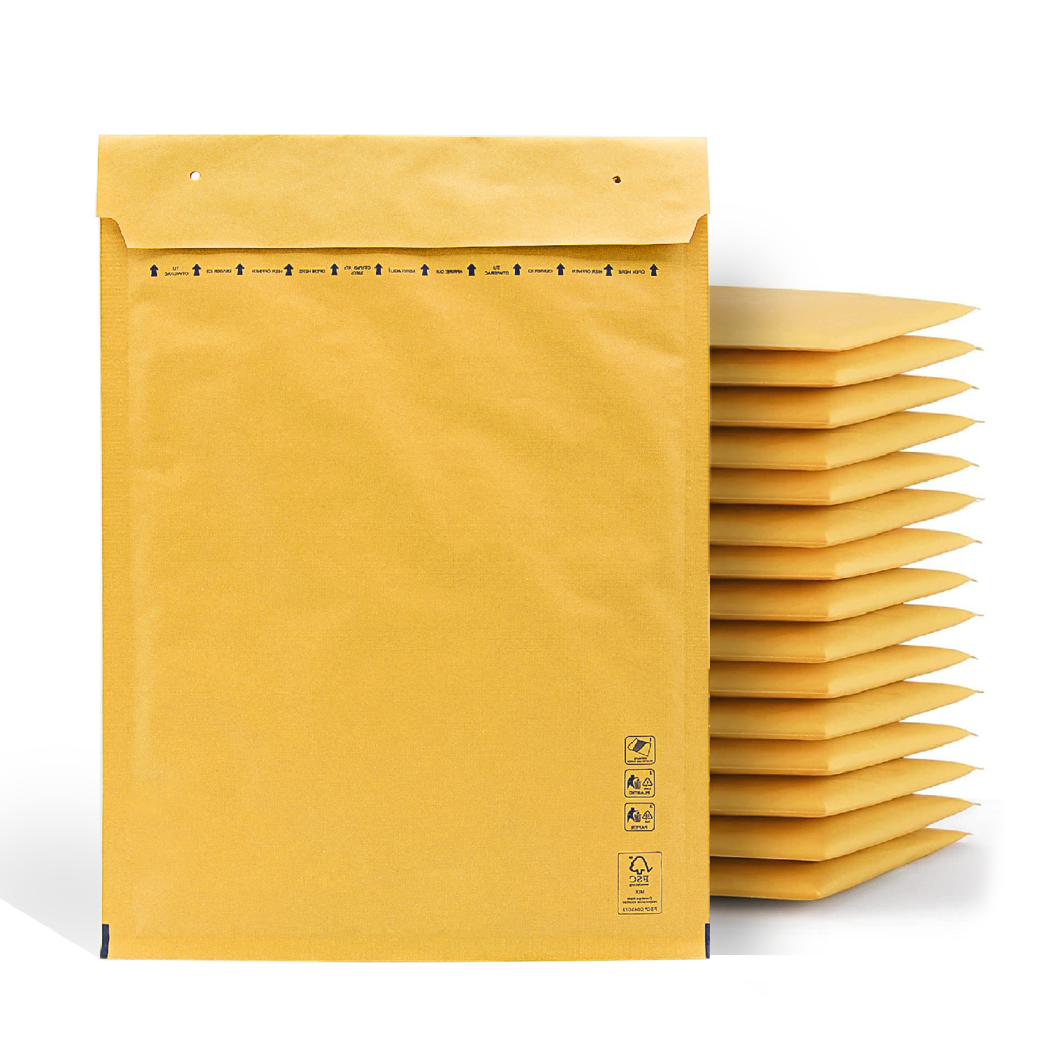 Sobres Acolchados, Sobre Acolchado para Envios, Sobres Burbujas color Kraft, Bolsas para Envíos de Paquetes en Varios Tamaños, Sobres de Envio Pástico Burbujas · m-office (220x260mm, 100uds)