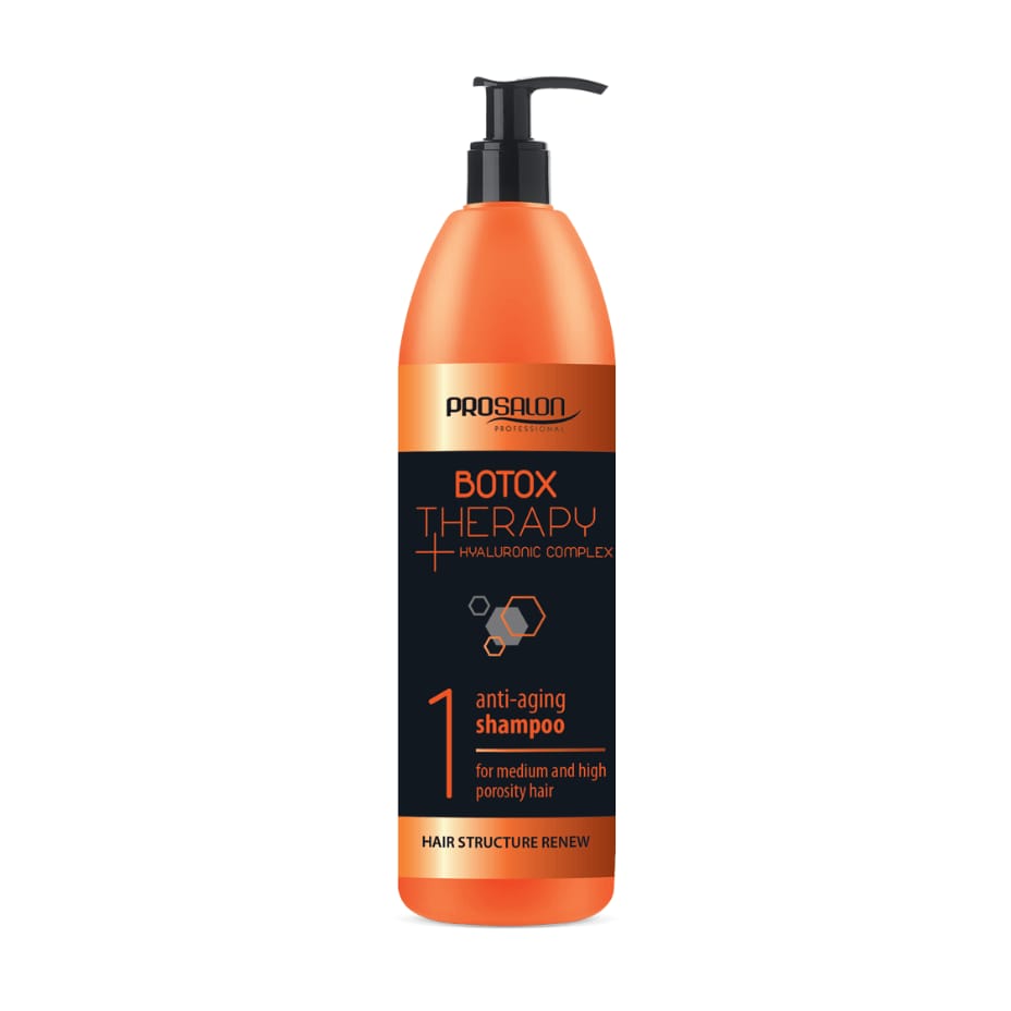 Prosalon Professional Botox Therapy Champú 1000ml – Shampoo Anti Aging Ácido Hialurónico Hyaluronic Complex Reparación Cabello Dañado