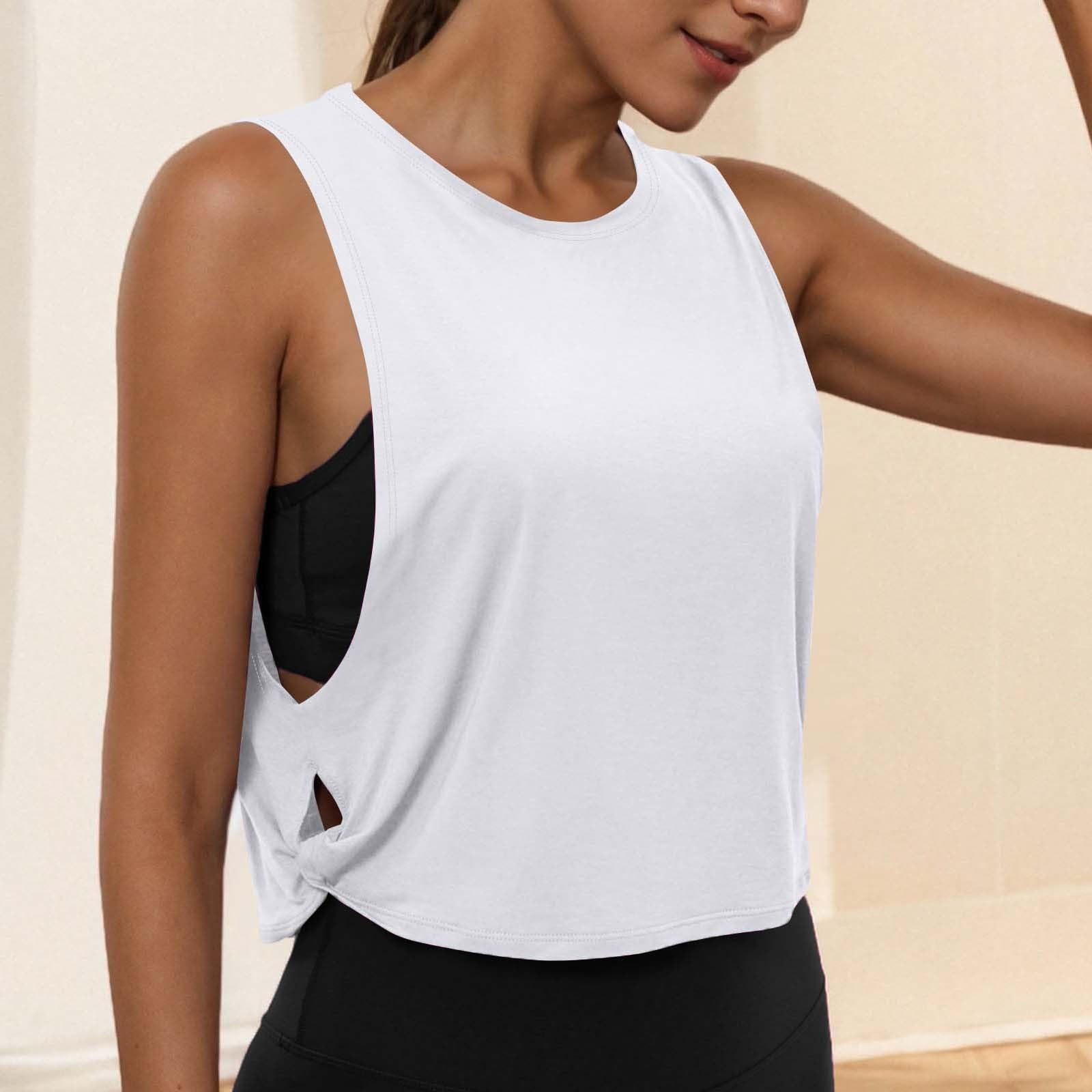 TK Top De Yoga Para Mujer Sin Mangas Transpirable Blusa Deportiva Corta Para Gimnasio Y Correr Chaleco Deportivo De Estilo Casual