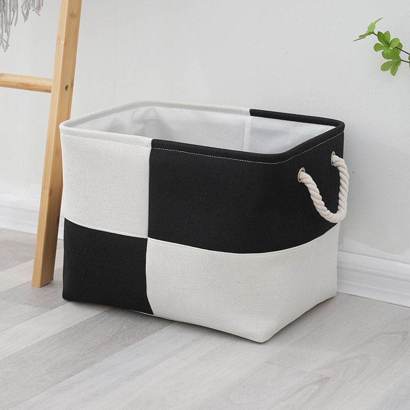 TK Cesta De Almacenamiento De Lino Plegable Para Ropa Interior Calcetines Juguetes Bebé Organizador Doméstico Para El Hogar