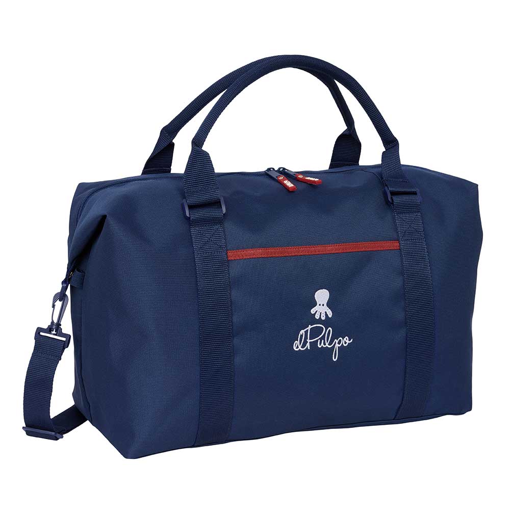 SAFTA | Bolsa de Fin de Semana El Pulpo 50 x 29 x 22 Cm (31,9 Litros), Bolsa Deportiva con Bandolera Ajustable y Extraíble, Cremallera Doble Dirección, Interior Forrado, Bolsillos Interiores y Frontal con Imán