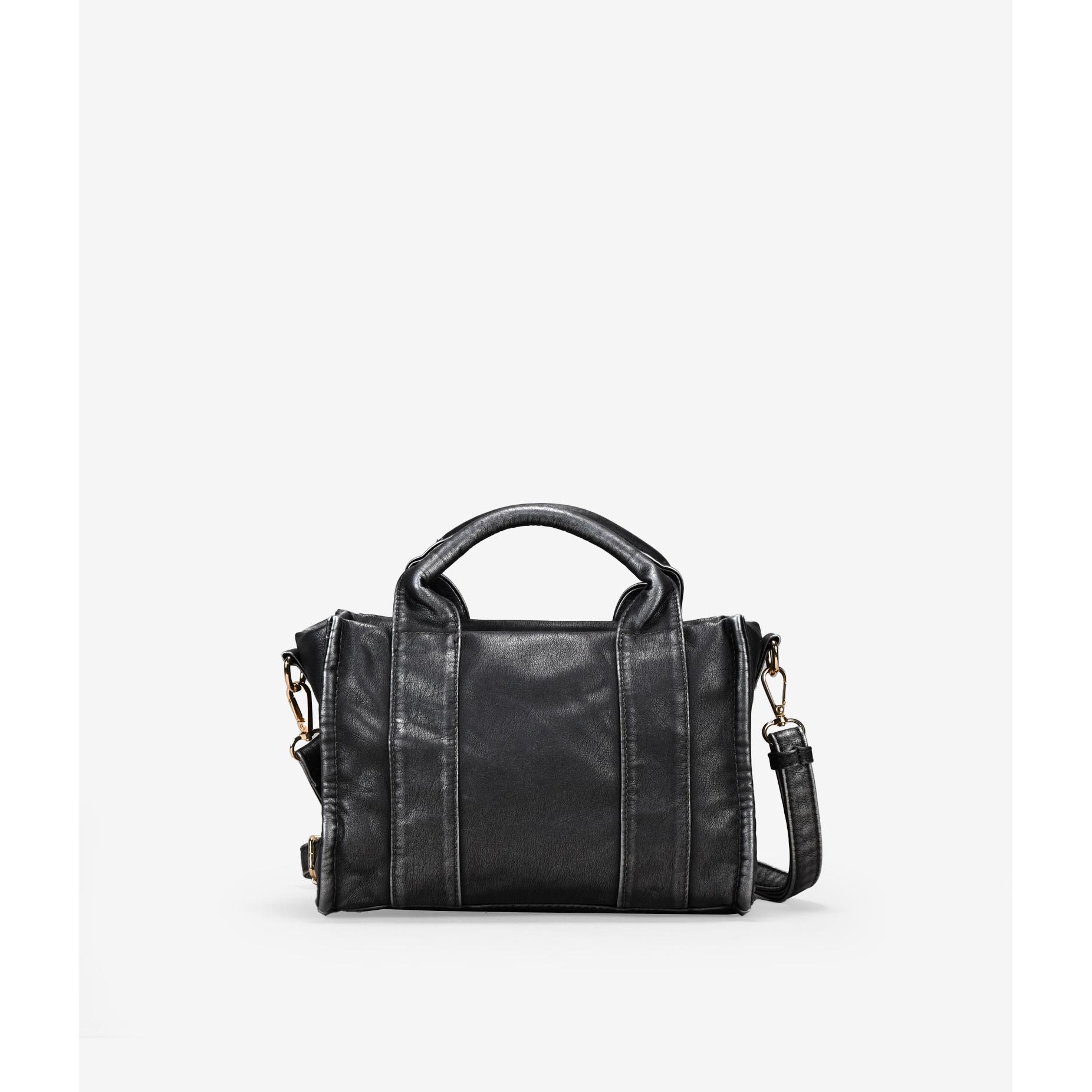 Bosanova Bolso de mano para mujer de tamaño pequeño con doble asa de mano y asa de cruzar regulable y extraíble. Bolsillo interior y cierre con cremallera.