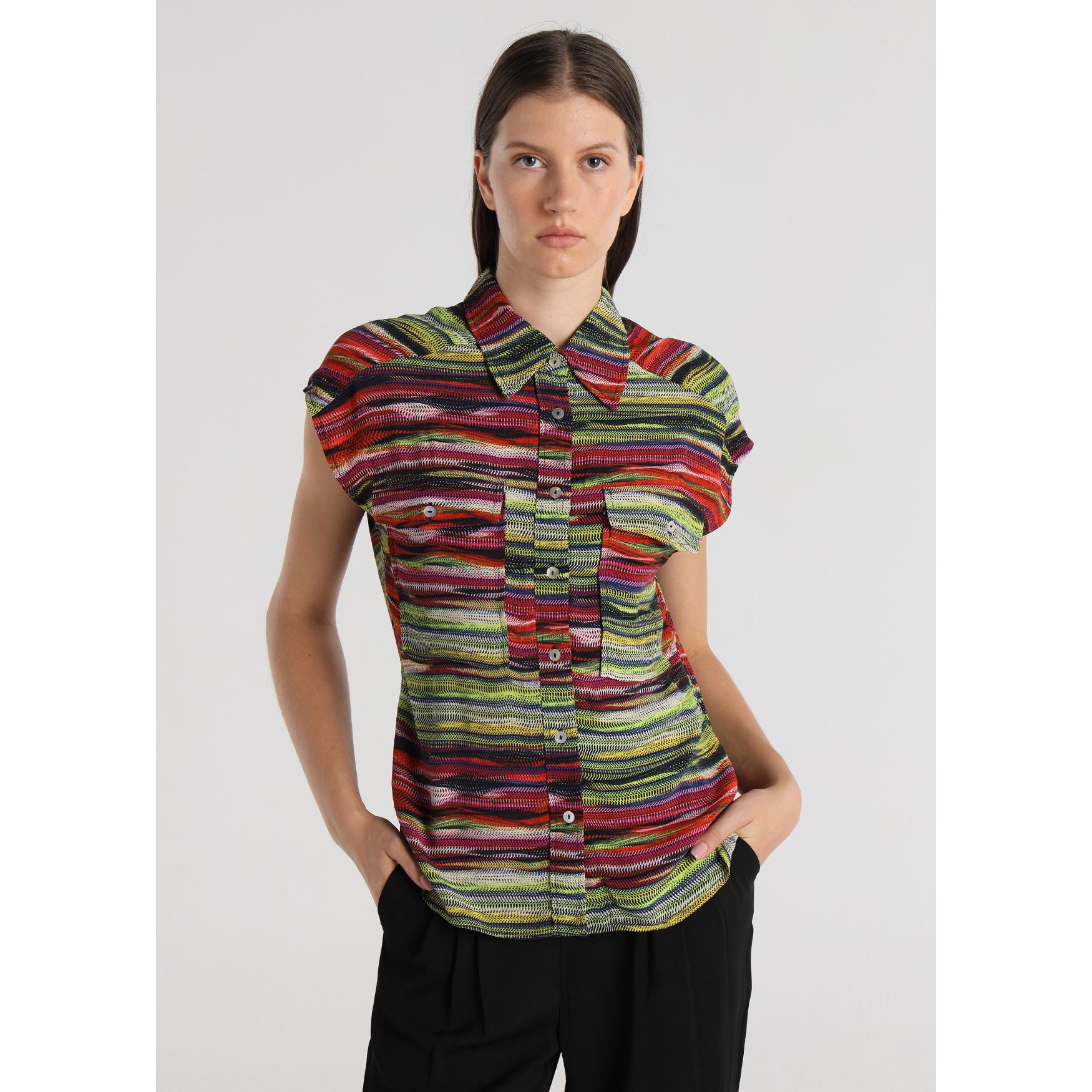 Victorio & Lucchino - Camisa Bolsillos Viscosa Print