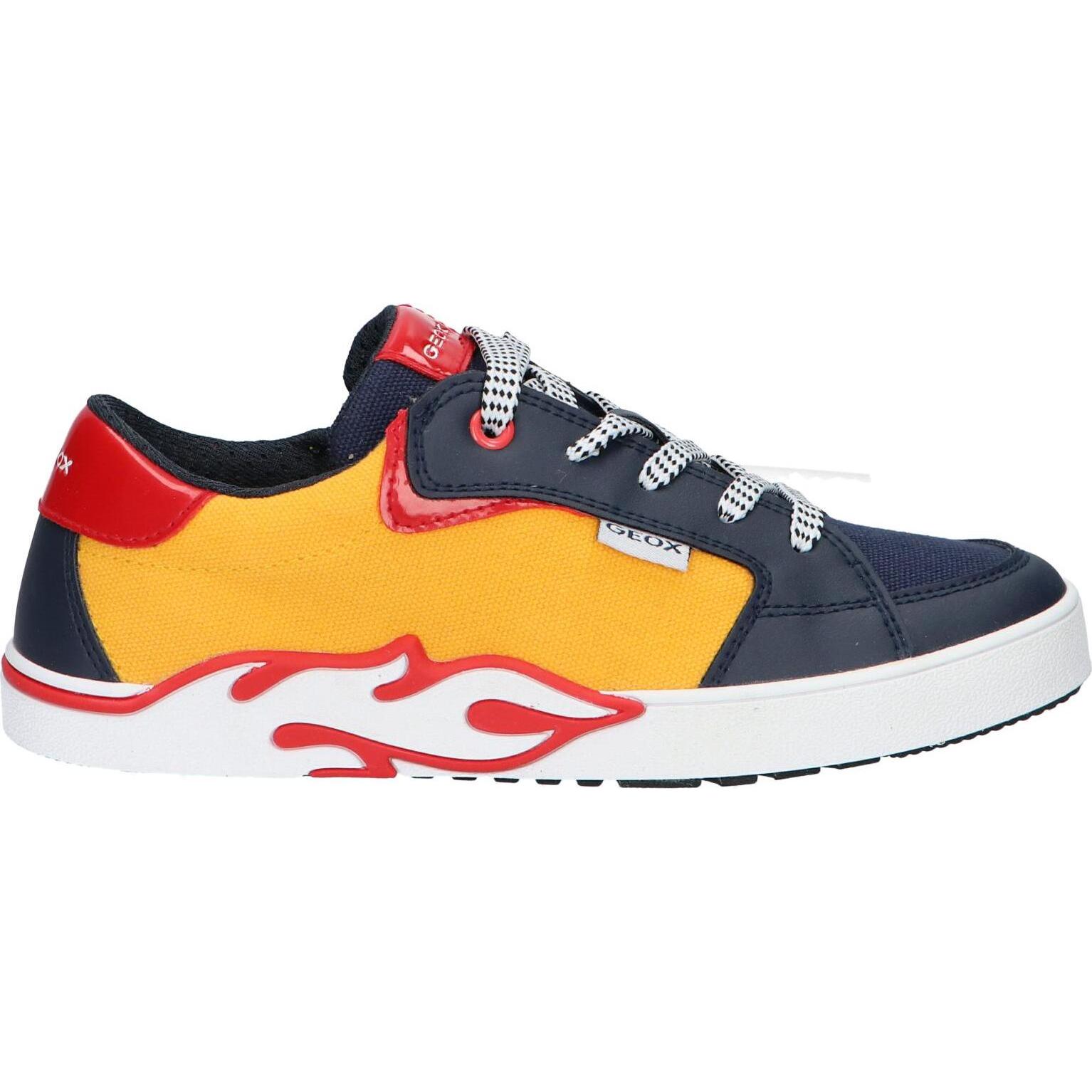 Geox children's sports shoes j35hla 01054 j alphabeet c2117 yellow-navy