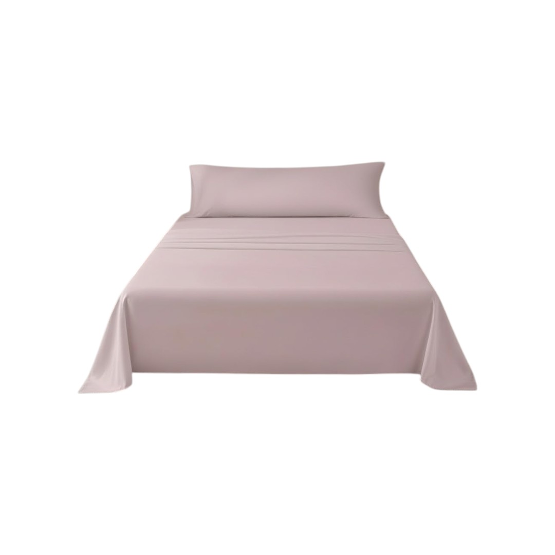 Juego de Sábanas para Cama 90/105/135/150/180cm Lisa, 3 Piezas, Sábana Bajera, Sábana Encimera y 1 Funda de Almohada, Suave y Fresca, Fácil de Lavar
