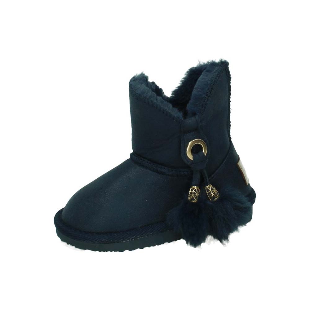 Botas-botines marca CONGUITOS para niña en color marino. BOTITAS MICROMETAL