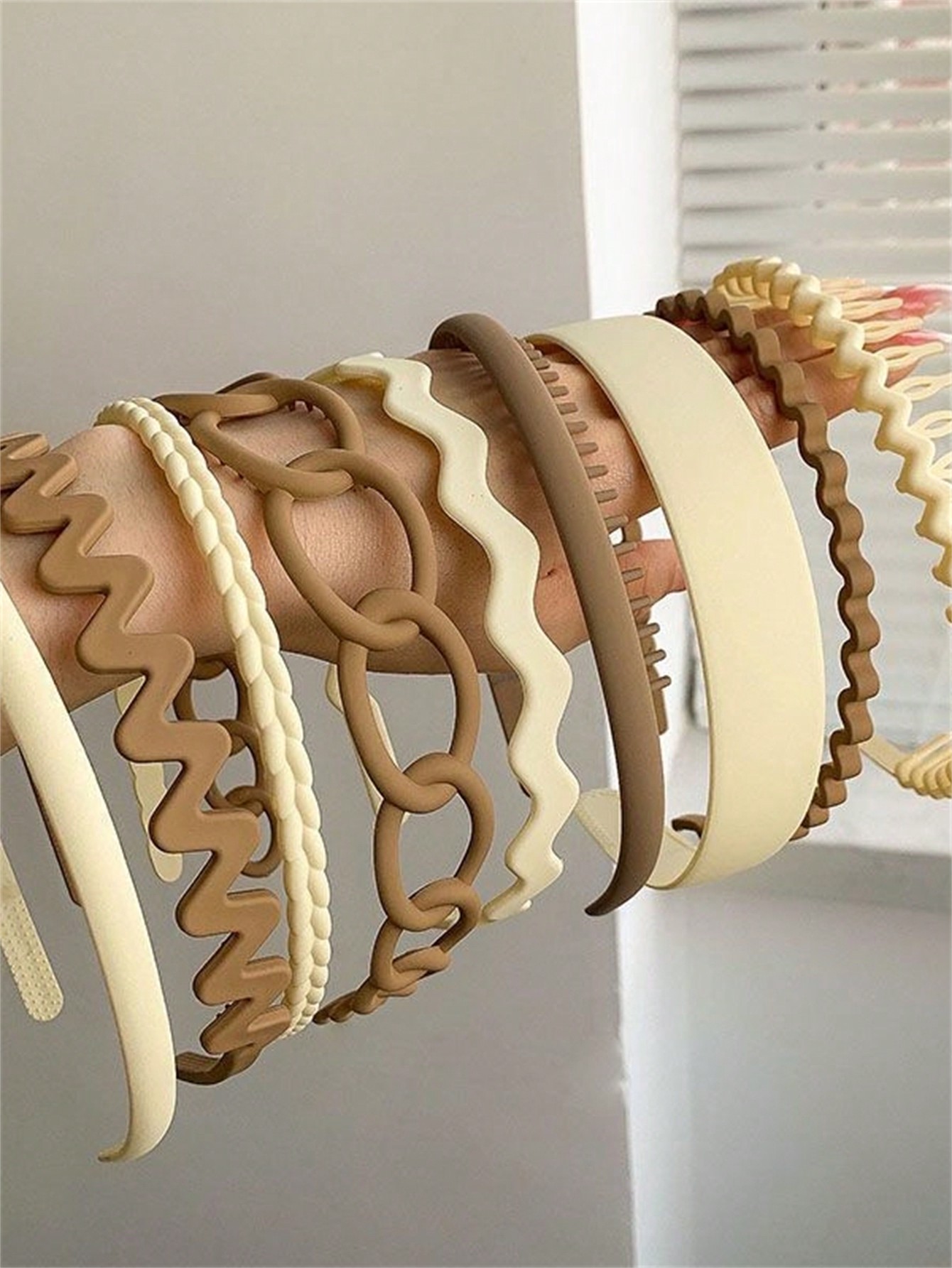 TK 9PCS Diadema Antideslizante Para Mujer Estilo Fashion Multifuncional Con Peinado De Bangs Diademas De Plástico Para Cabello