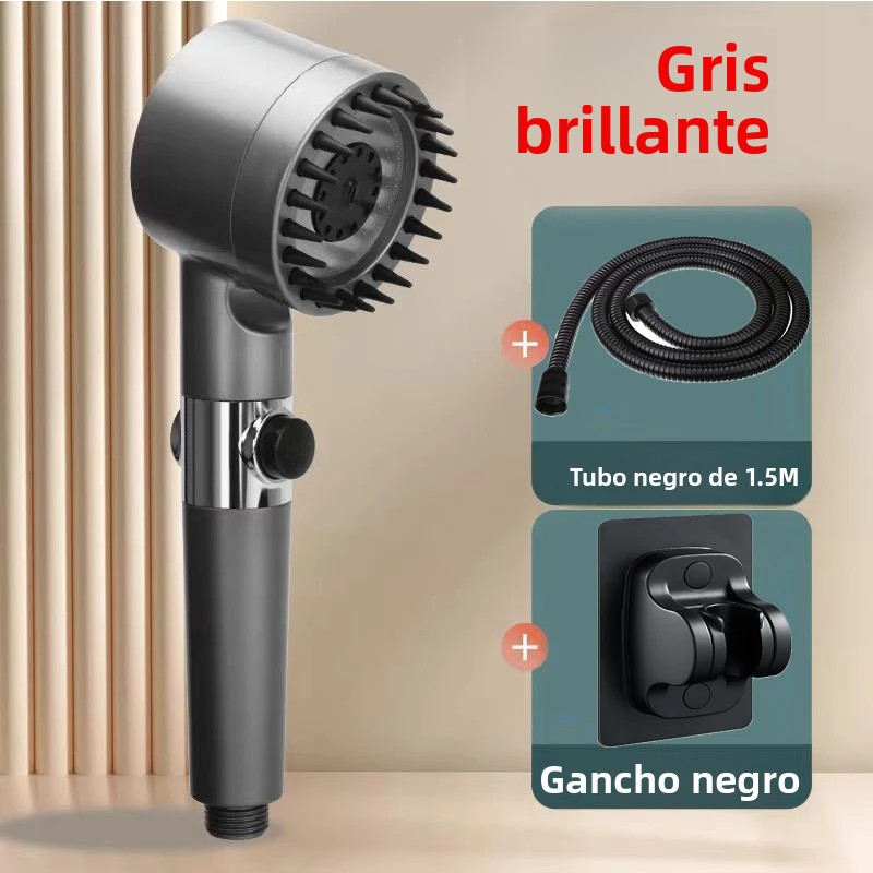 TK Cabezal De Ducha Portátil De Alta Presión Con Filtro Y 4 Modos De Uso Para Baño Accesorios De Baño Con Función De Parada Unica
