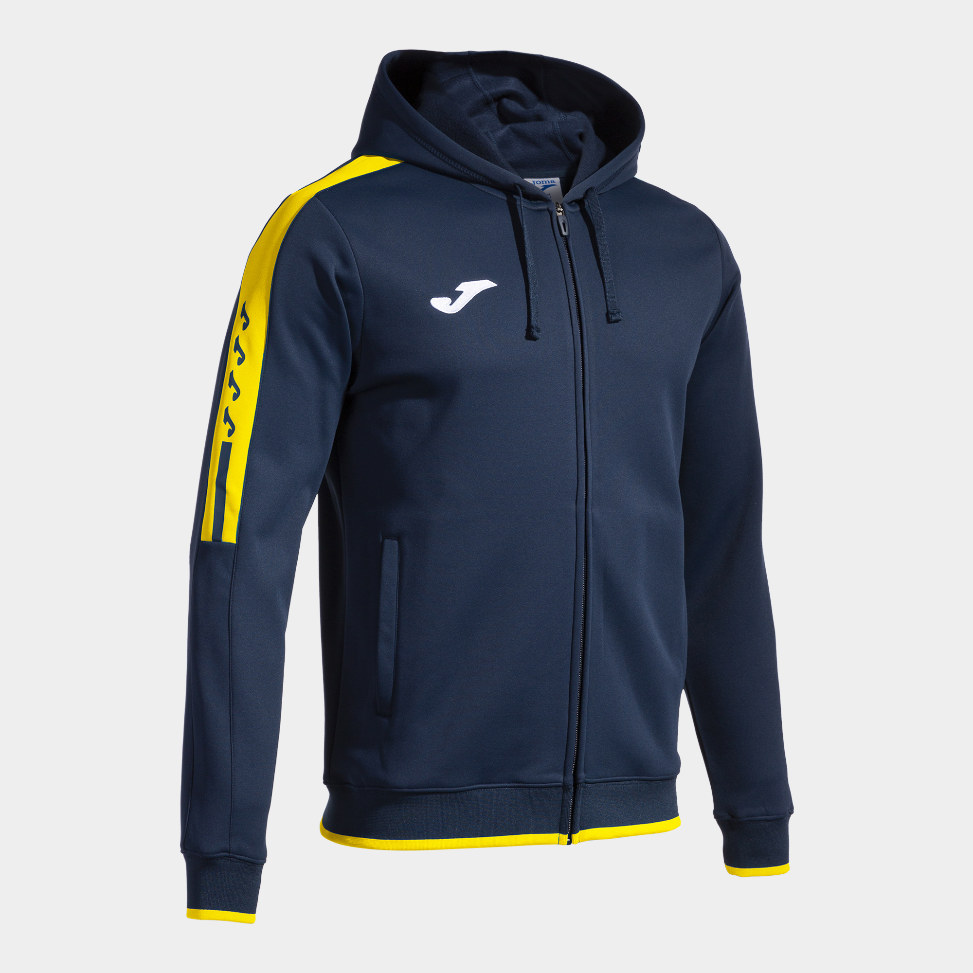 JOMA CHAQUETA CON CAPUCHA OLIMPIADA MARINO AMARILLO Talla 4 (6XS) Niño Junior