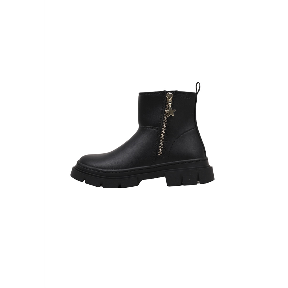 Geox J KARSYN GIRL B Botas Planas Niña Negro