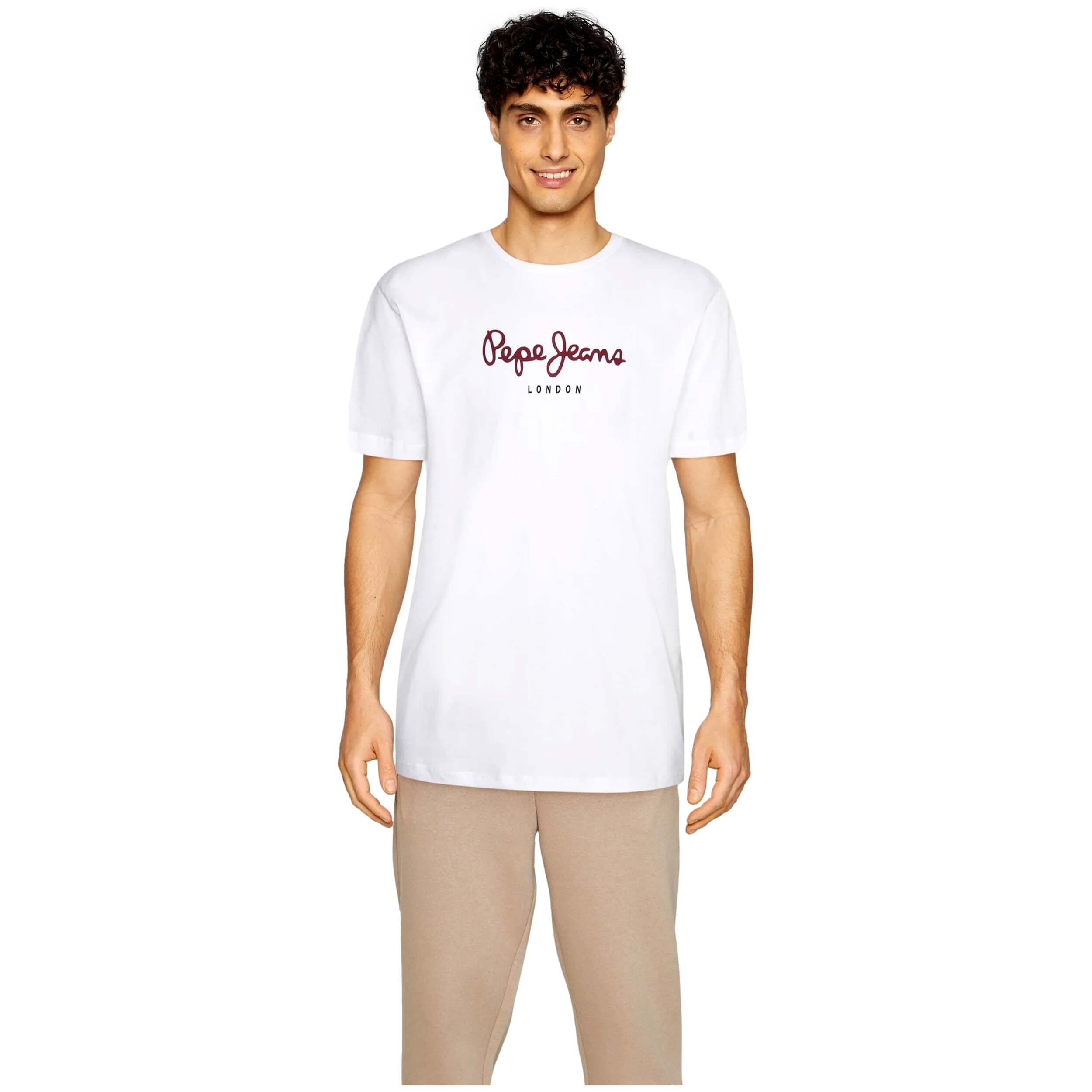 Camiseta Pepe Jeans modelo PM508208-800 para hombre y mujer en color Blanco