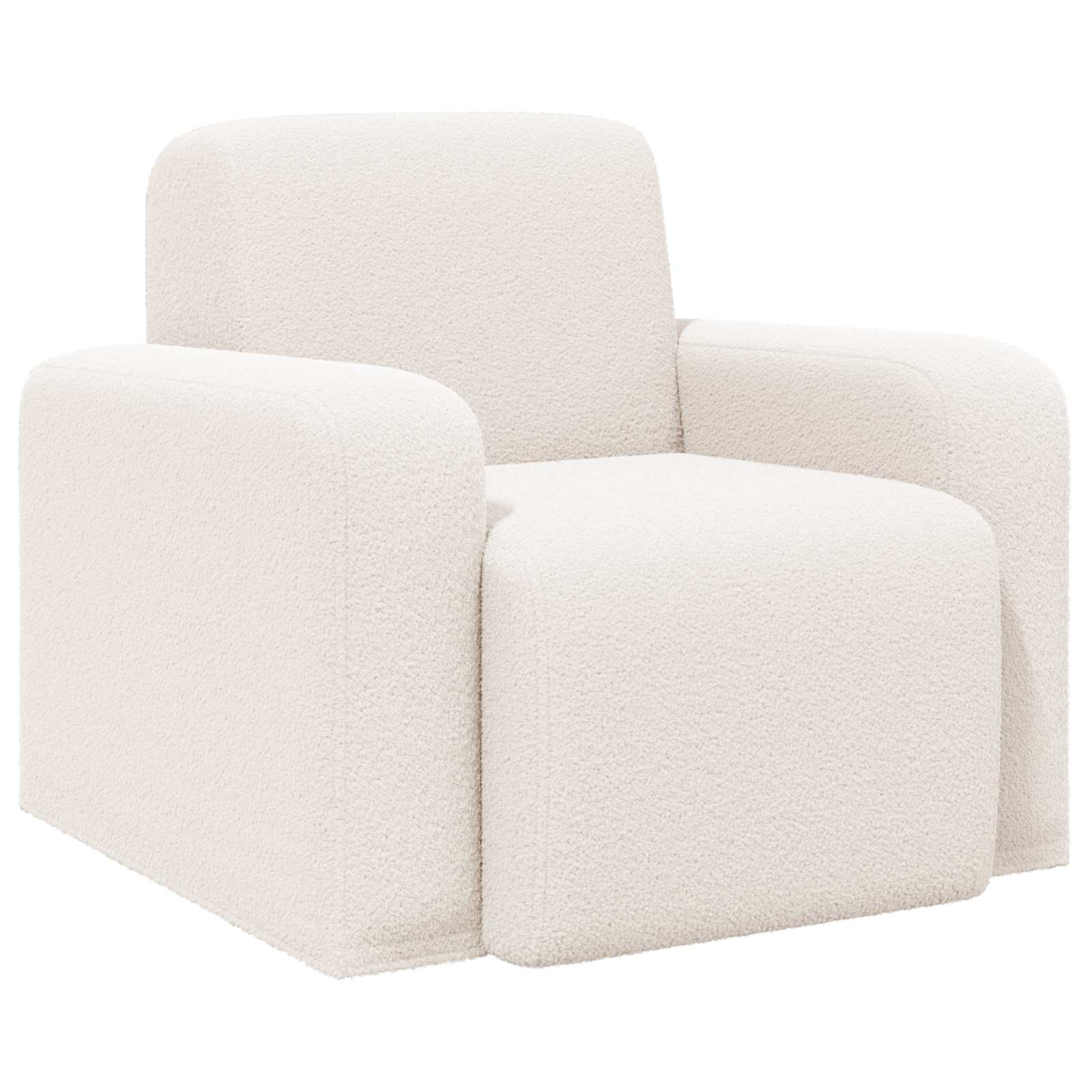 vidaXL Sillón  Bouclé 88 x 90 x 77 cm Multicolor